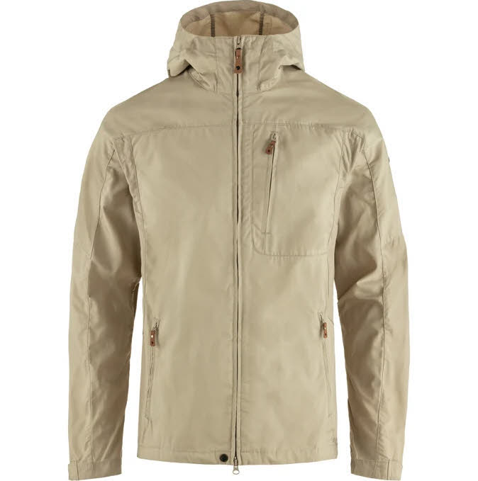 Fjällräven Sten Jacket M Regenjacke Kapuzenjacke Herren beige
