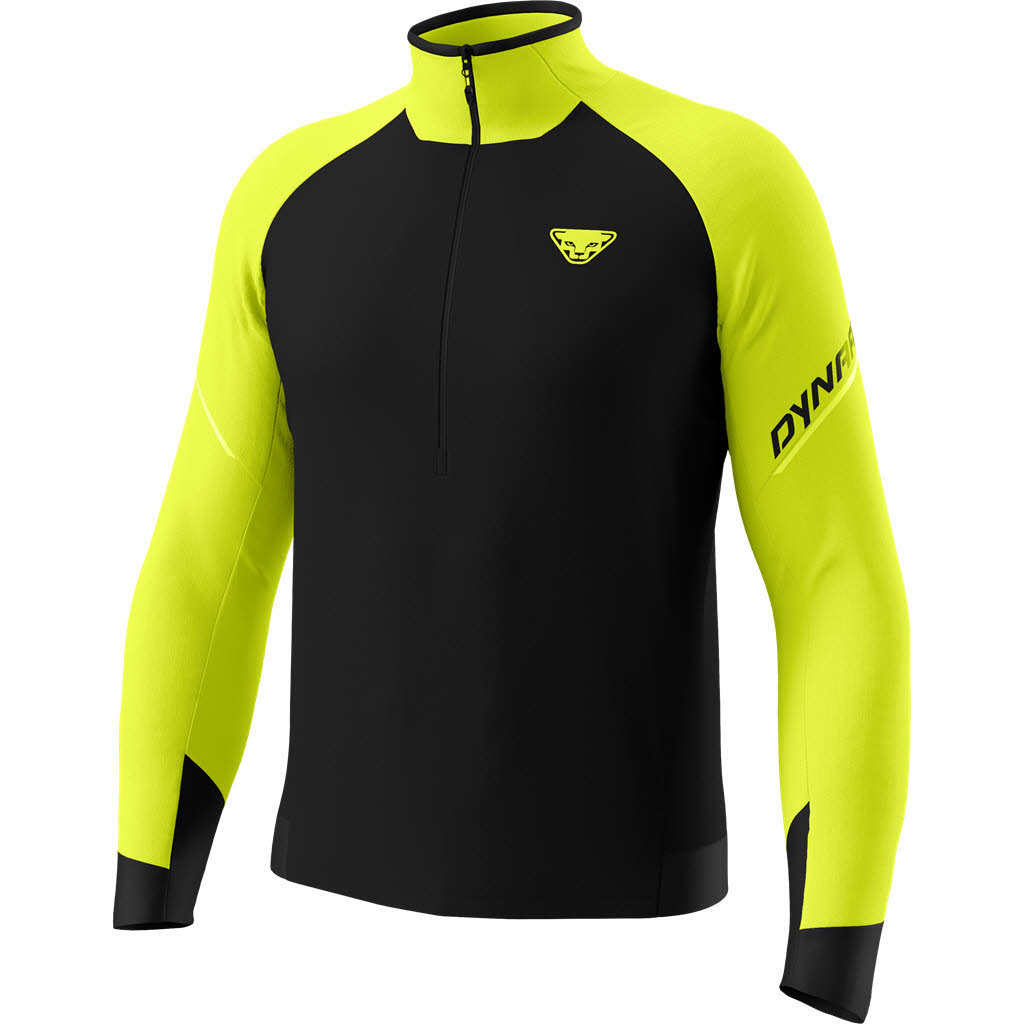Dynafit Alpine Longsleeve Half Zip Herren Longsleeve Laufshirt schwarz