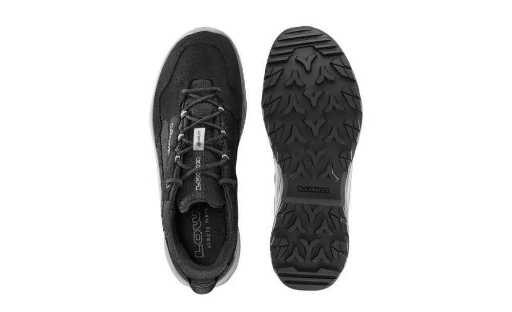 LOWA® VENTIERRA GTX LO Herren Wanderschuhe Trekkingschuhe Low schwarz/grau