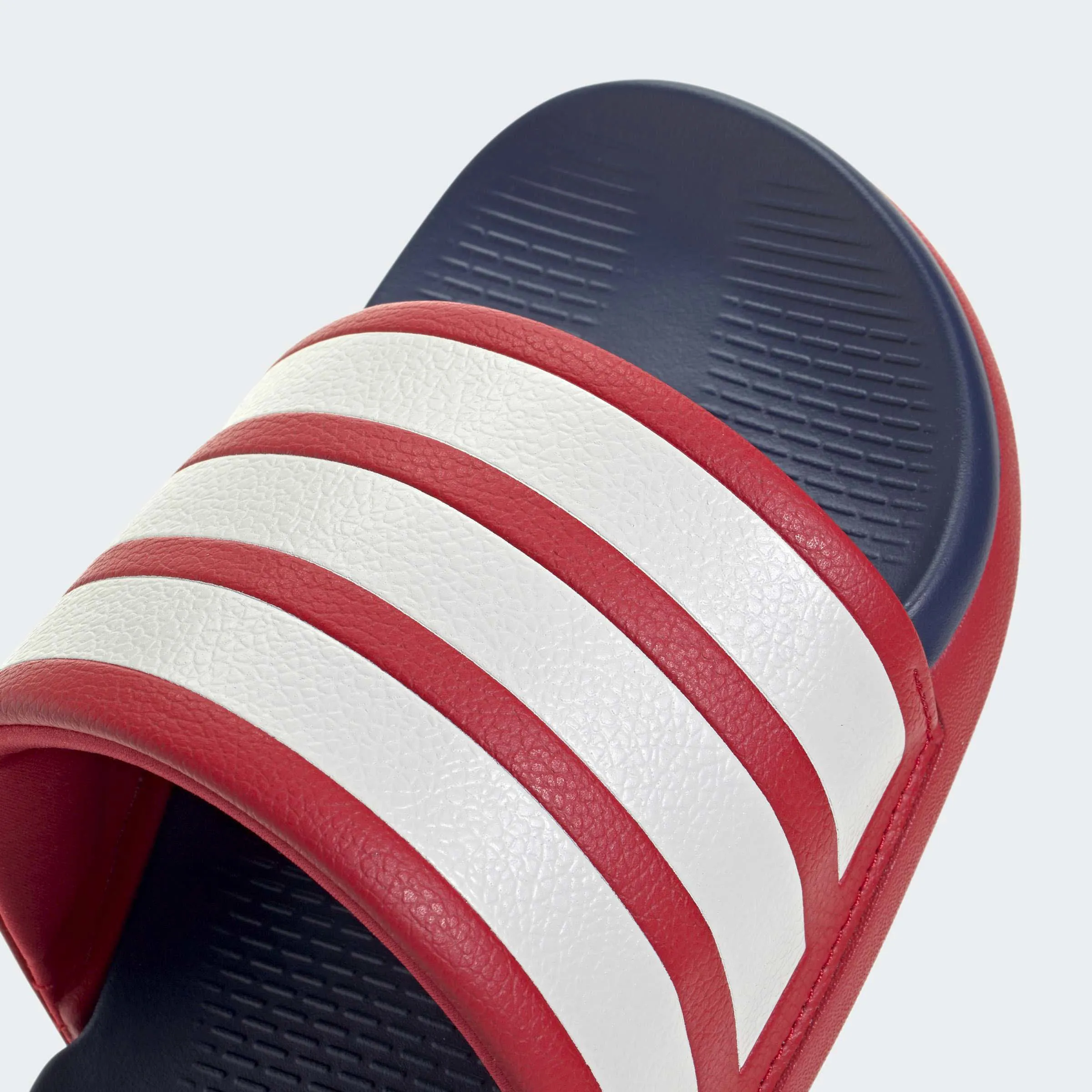 adidas ADILETTE COMFORT 2.0 Unisex Badelatschen rot/weiß/blau