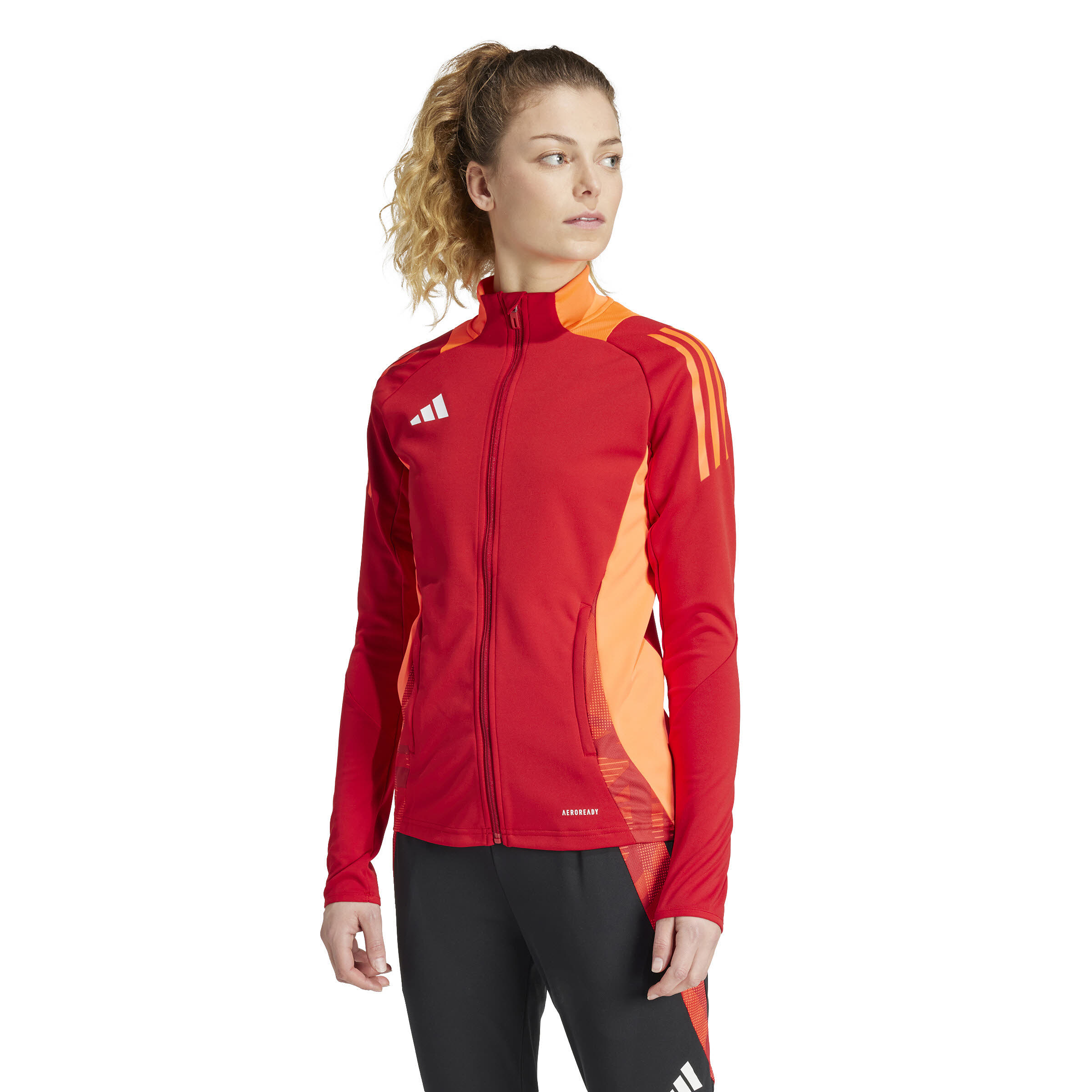 adidas TIRO24 C TRJKTW Damen Trainingsjacke rot
