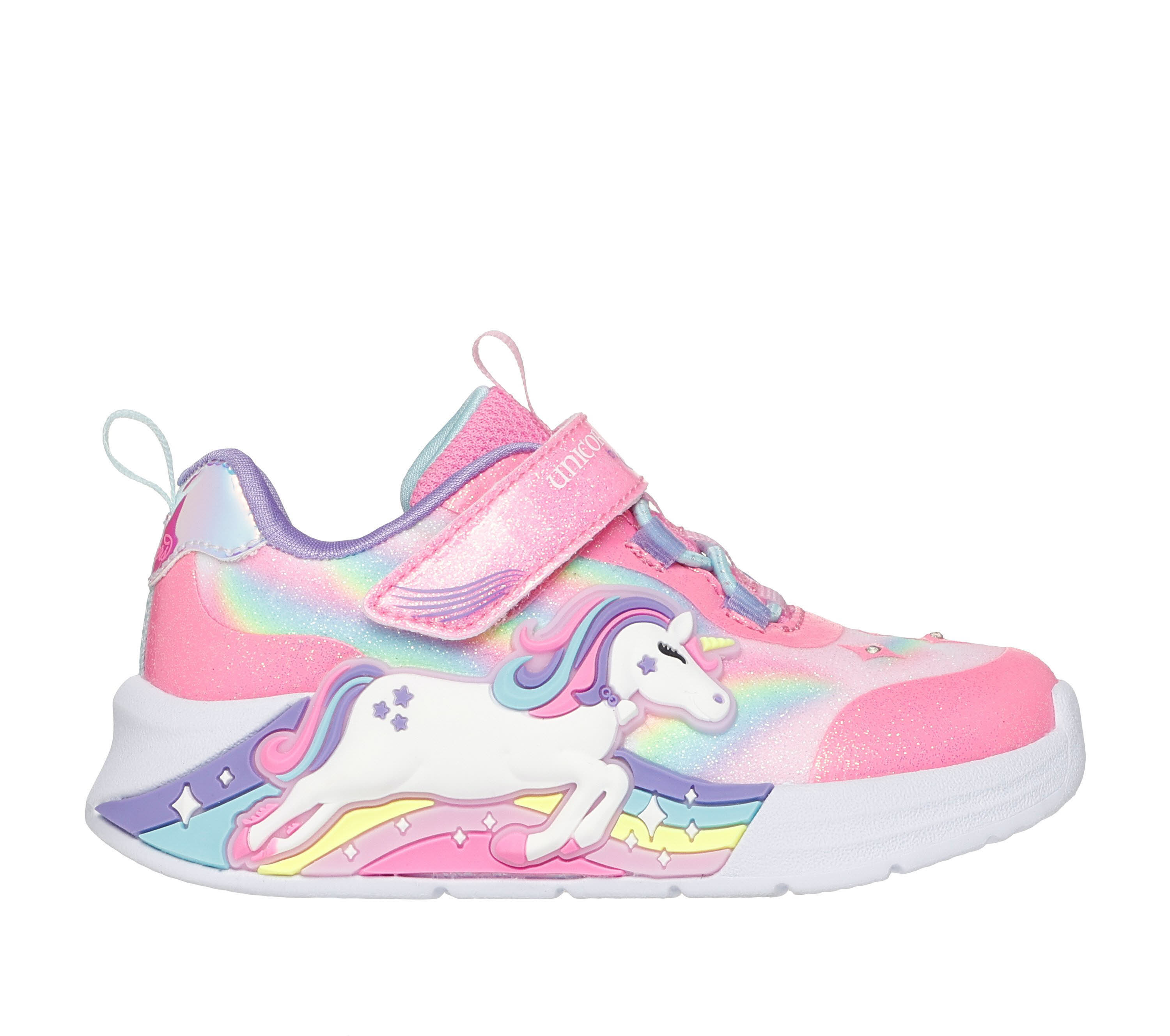 Skechers S-Lights: Unicorn Chaser Sneaker Kinder pink rosa