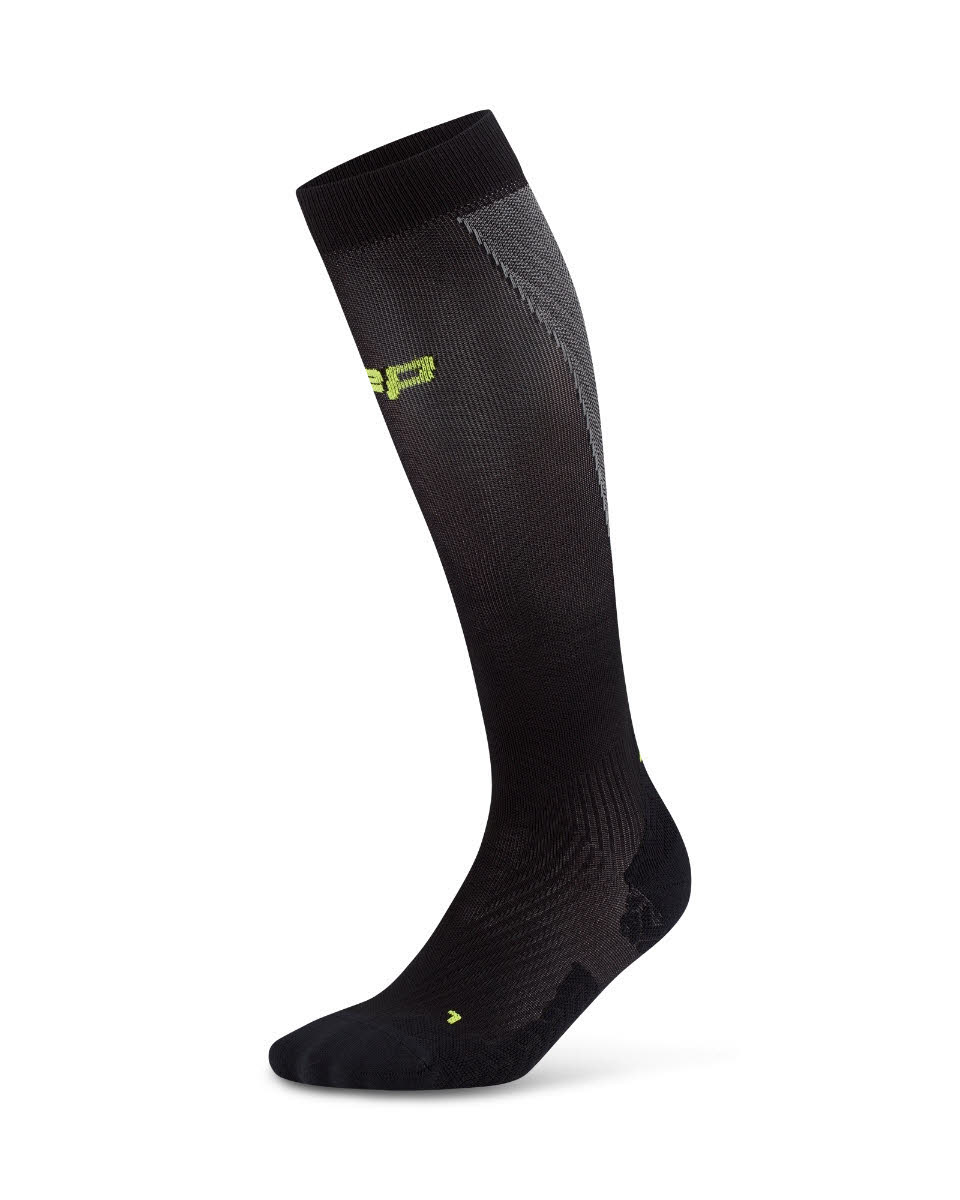 CEP Run Ultralight Socks Tall 4.0 Damen Laufsocken Kompressionssocken black/grey