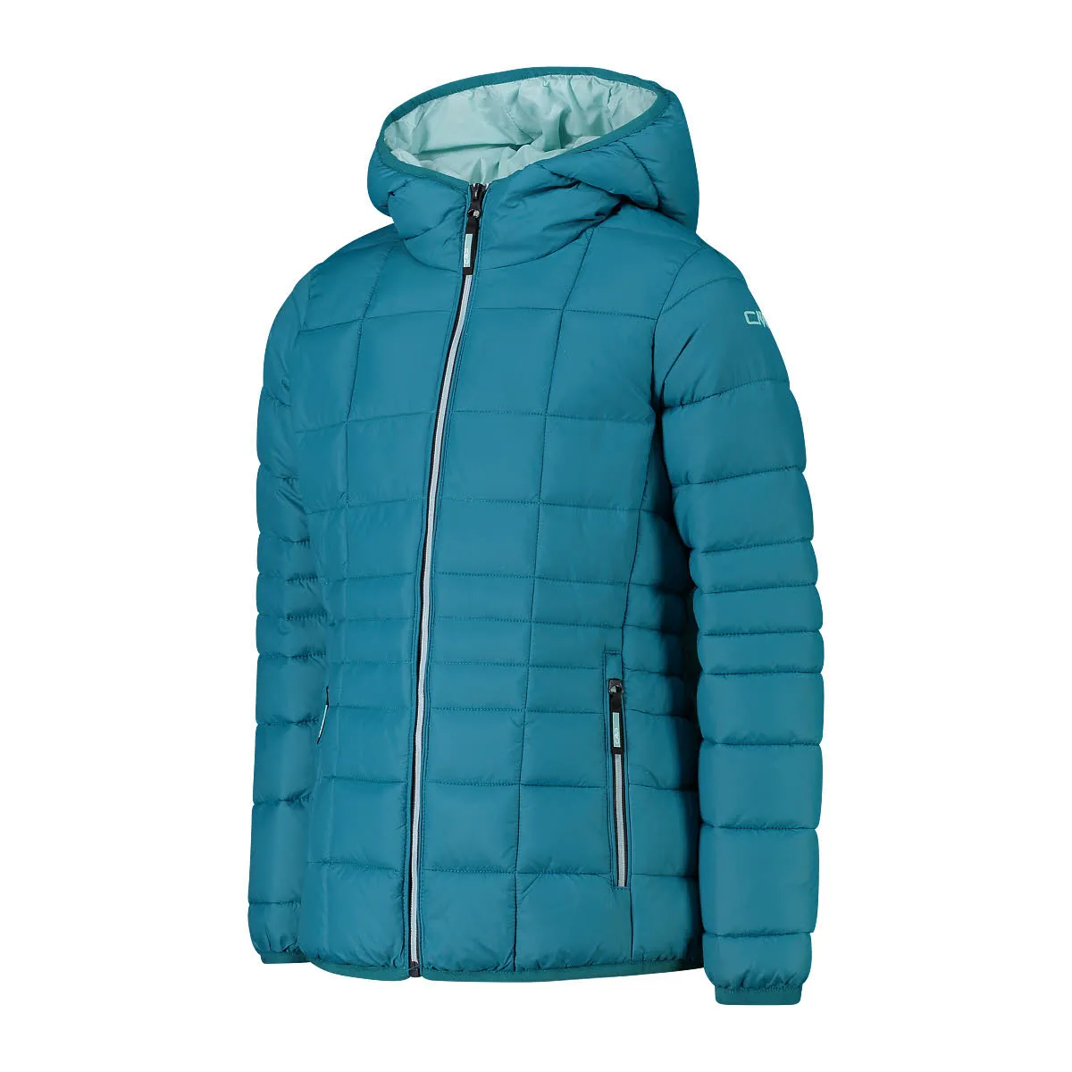 CMP Kinder Kapuzenjacke Daunenjacke Mädchen türkis blaugrün