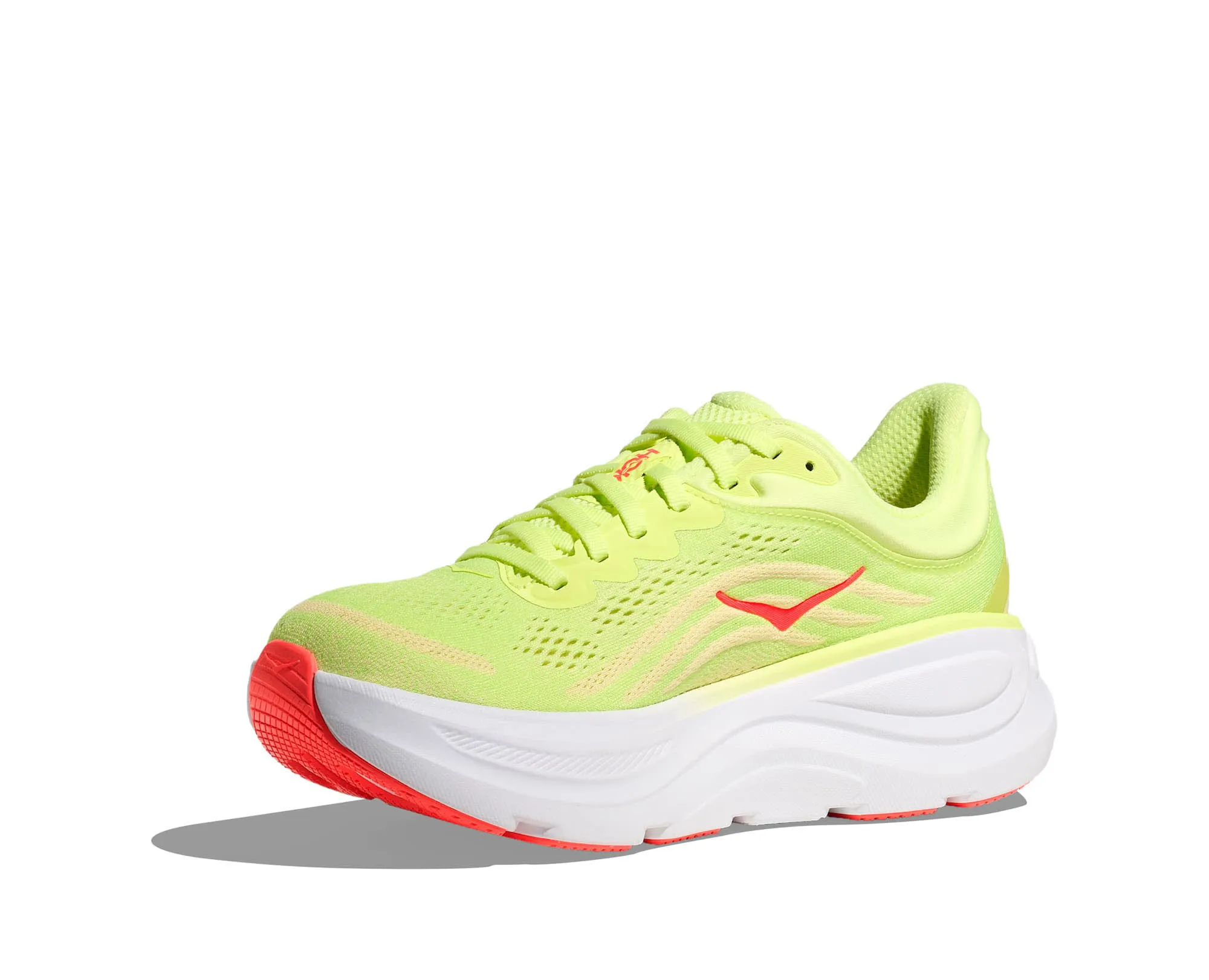Hoka Bondi 9 Damen Laufschuhe Joggingschuhe gelb/weiß