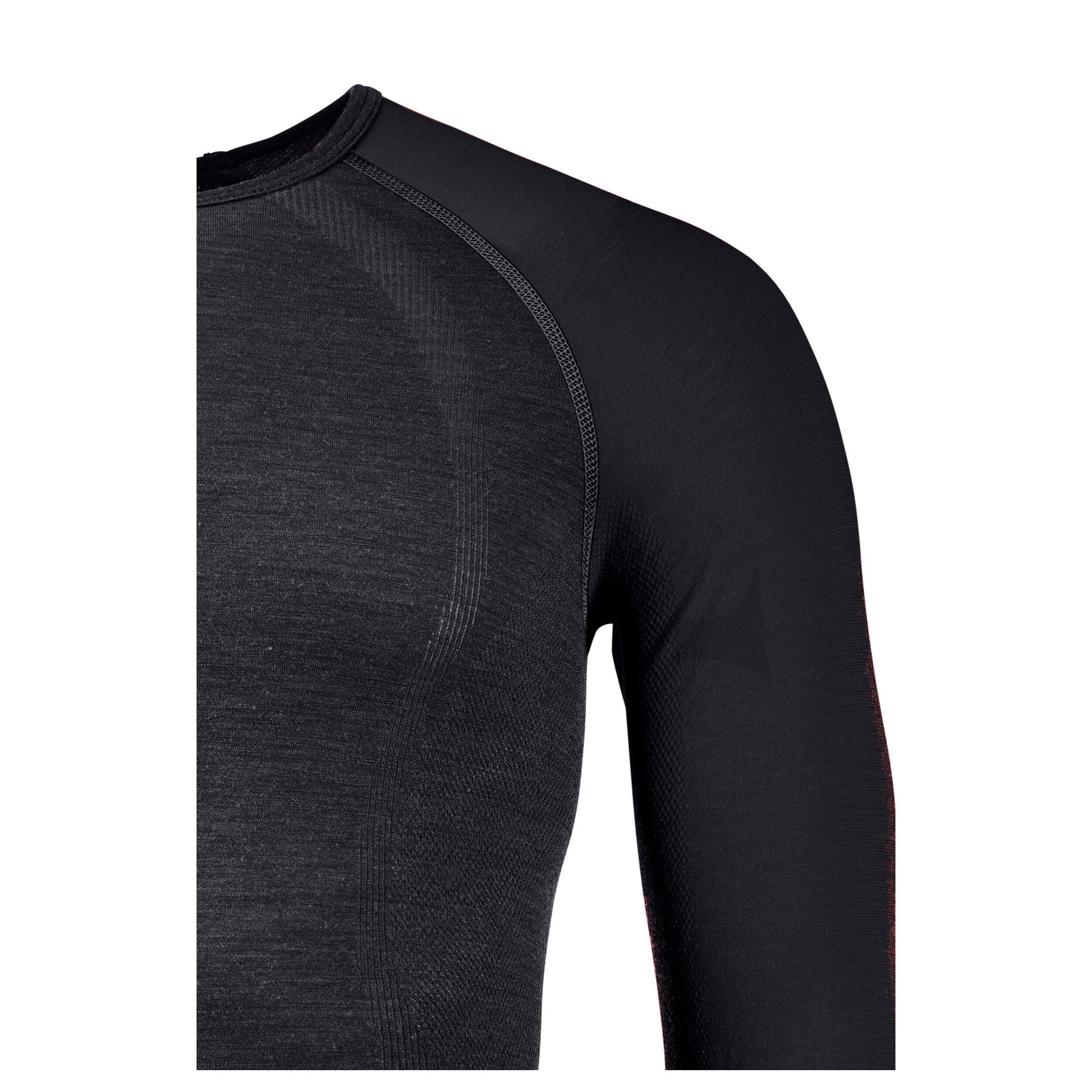 Ortovox 120 COMP LIGHT Longsleeve Langarmshirt Funktionsshirt Herren schwarz