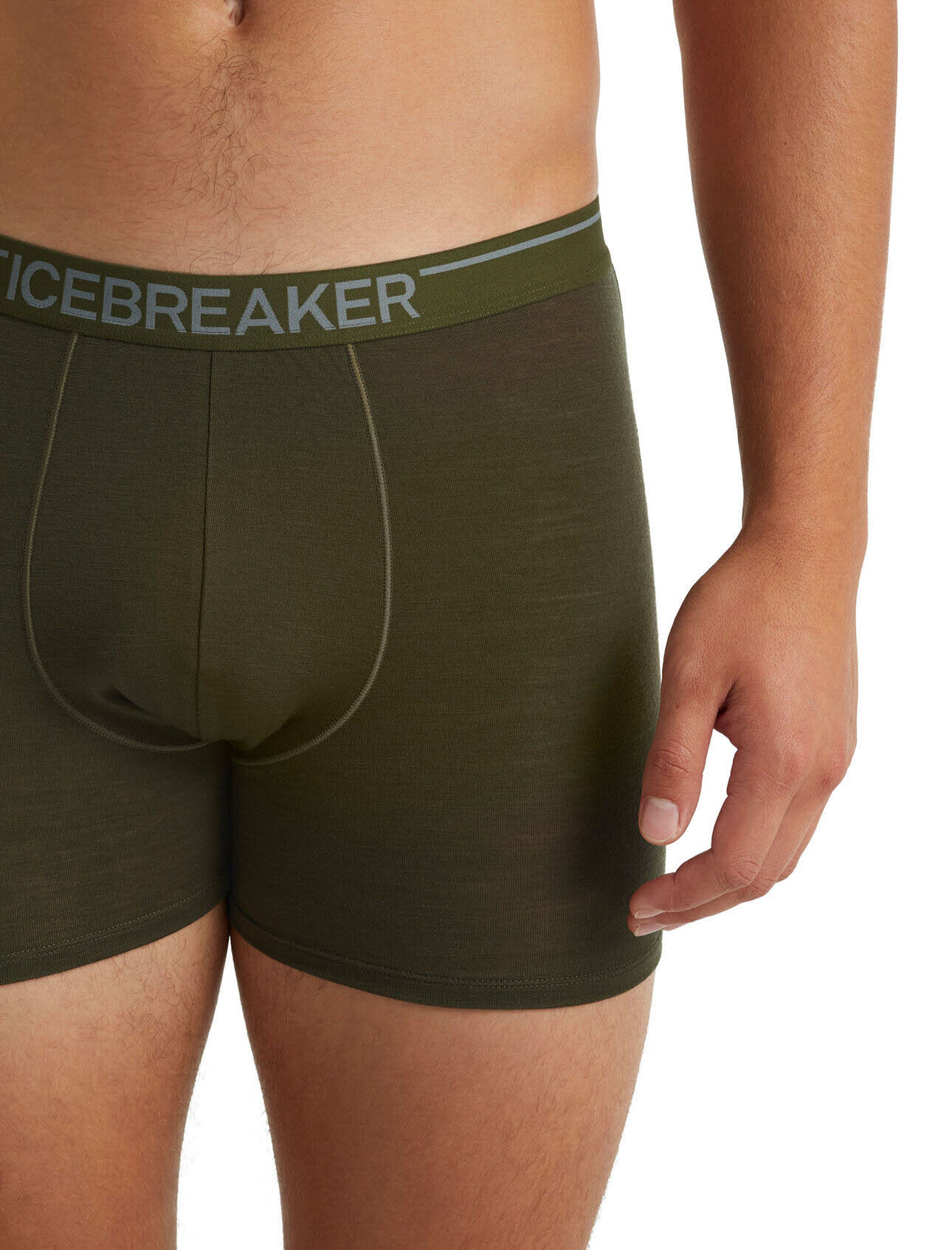 Icebreaker Anatomica Boxers Unterhose kurz Merino Herren grün NEU