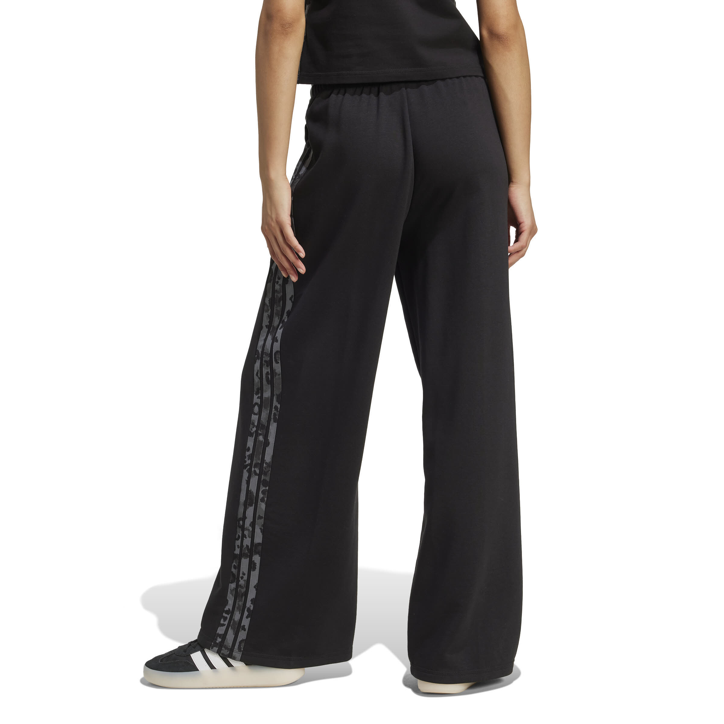 Adidas AOP FT PT Damen Jogginghose weit schwarz