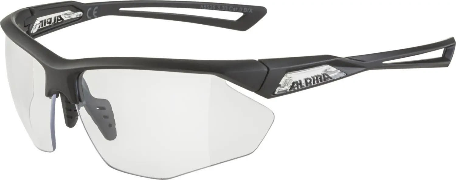 Alpina NYLOS HR Unisex Sportbrille Sonnenbrille schwarz