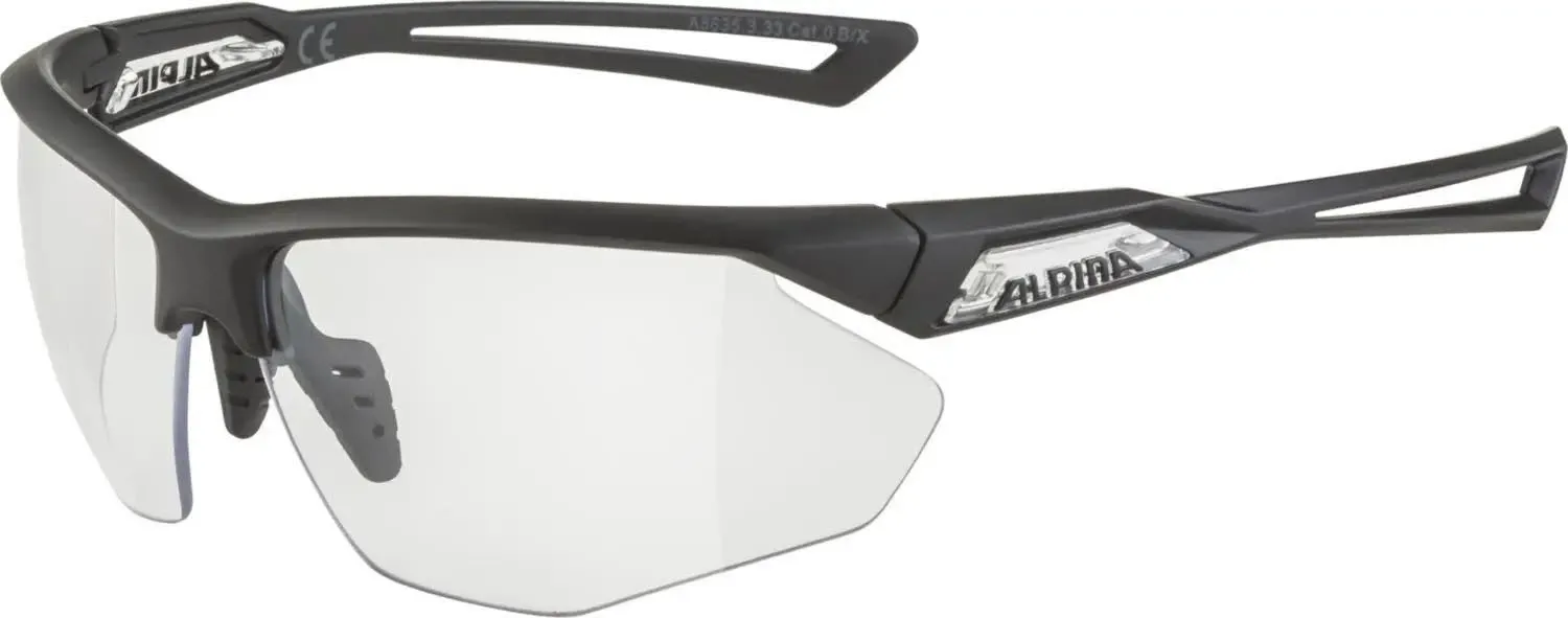 Alpina NYLOS HR Unisex Sportbrille Sonnenbrille schwarz