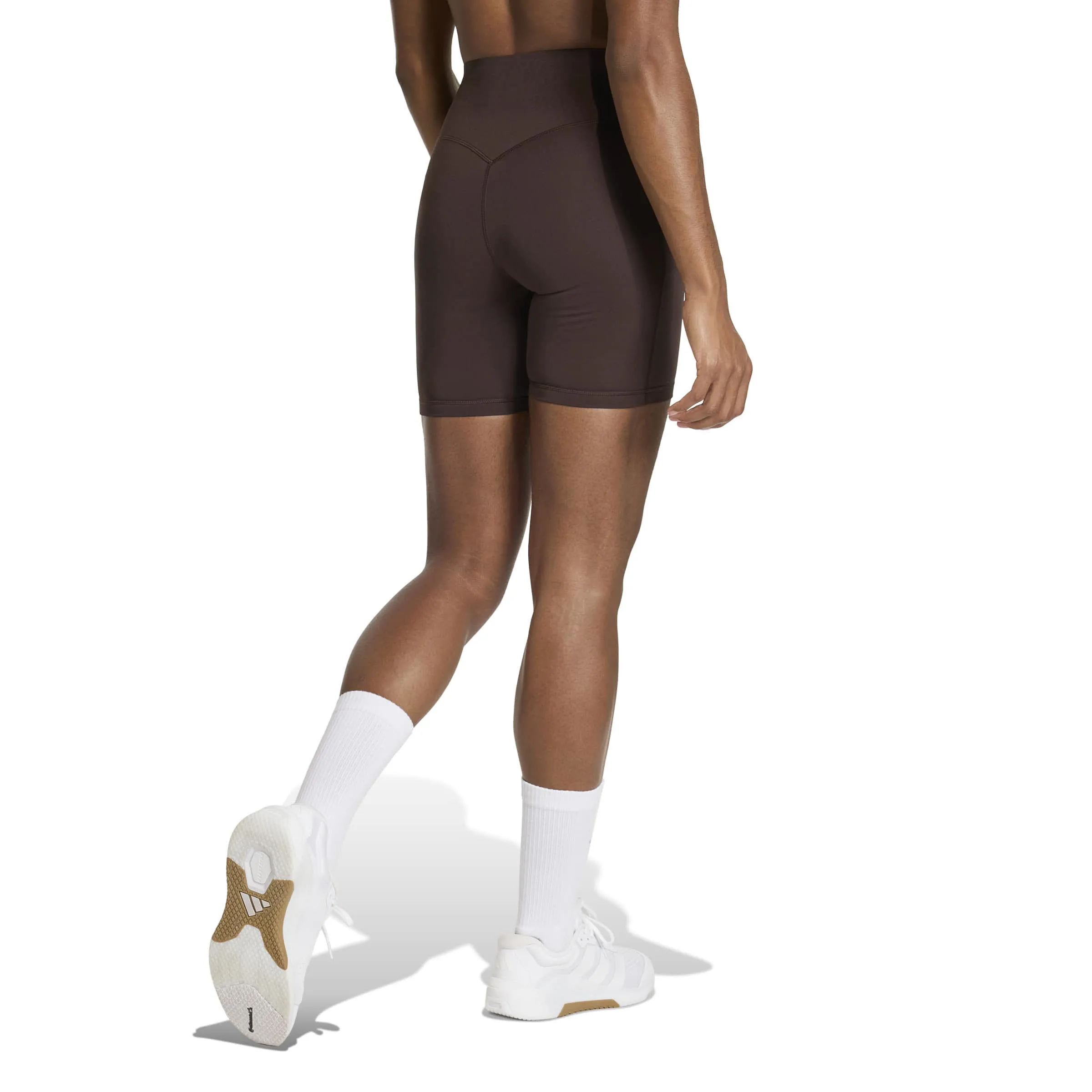 Adidas Optimé Short Leggings Damen Fitnessshorts braun