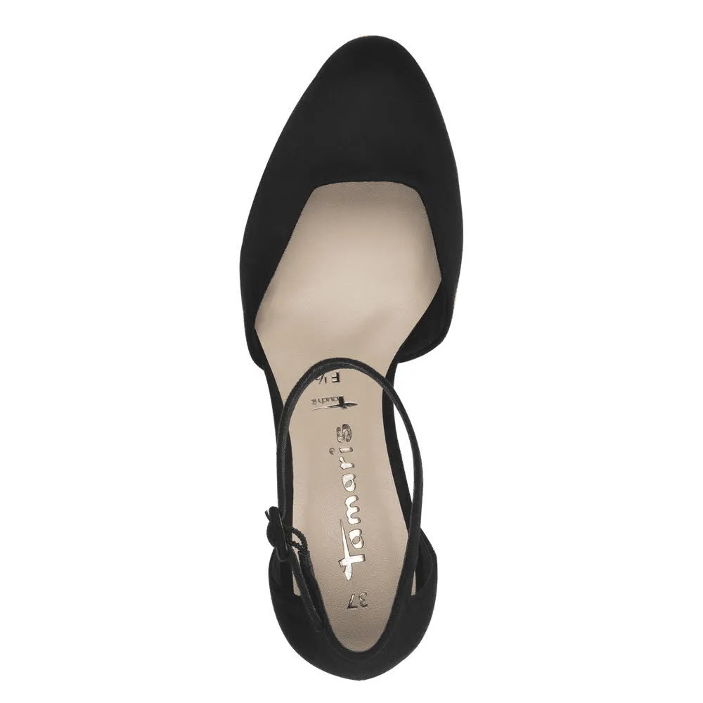 Tamaris Damen Pumps Absatzschuhe Riemchenpumps schwarz