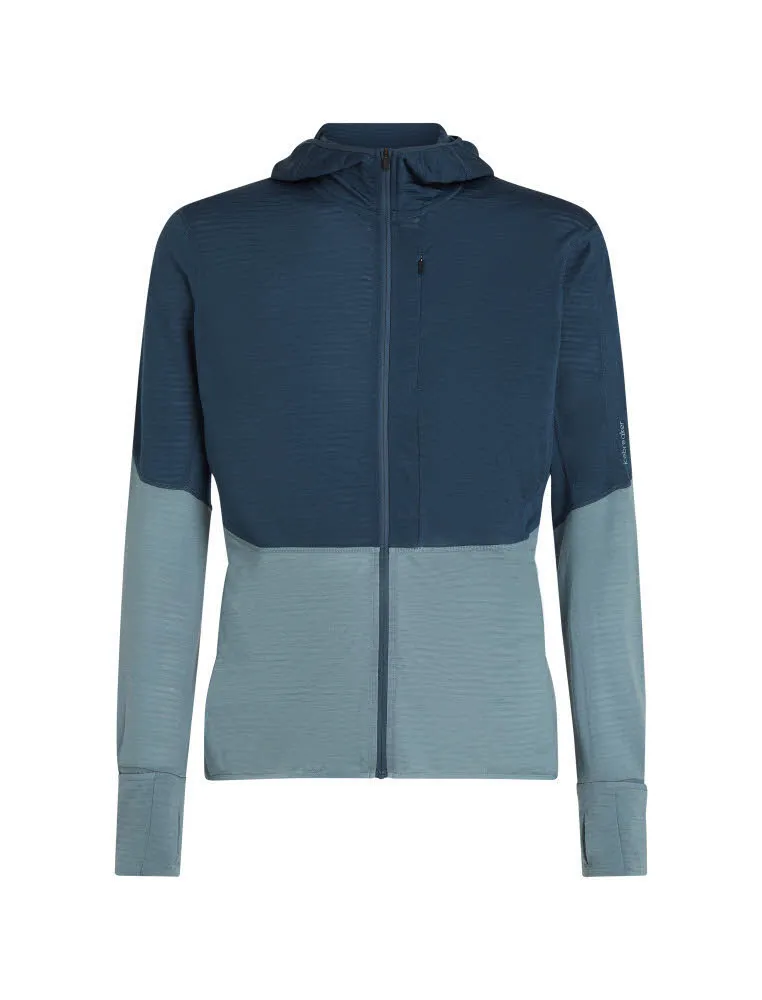 Icebreaker Merinomix 200 Realfleece™ Descender Zip-Hoodie Fleecejacke Herren dunkelblau