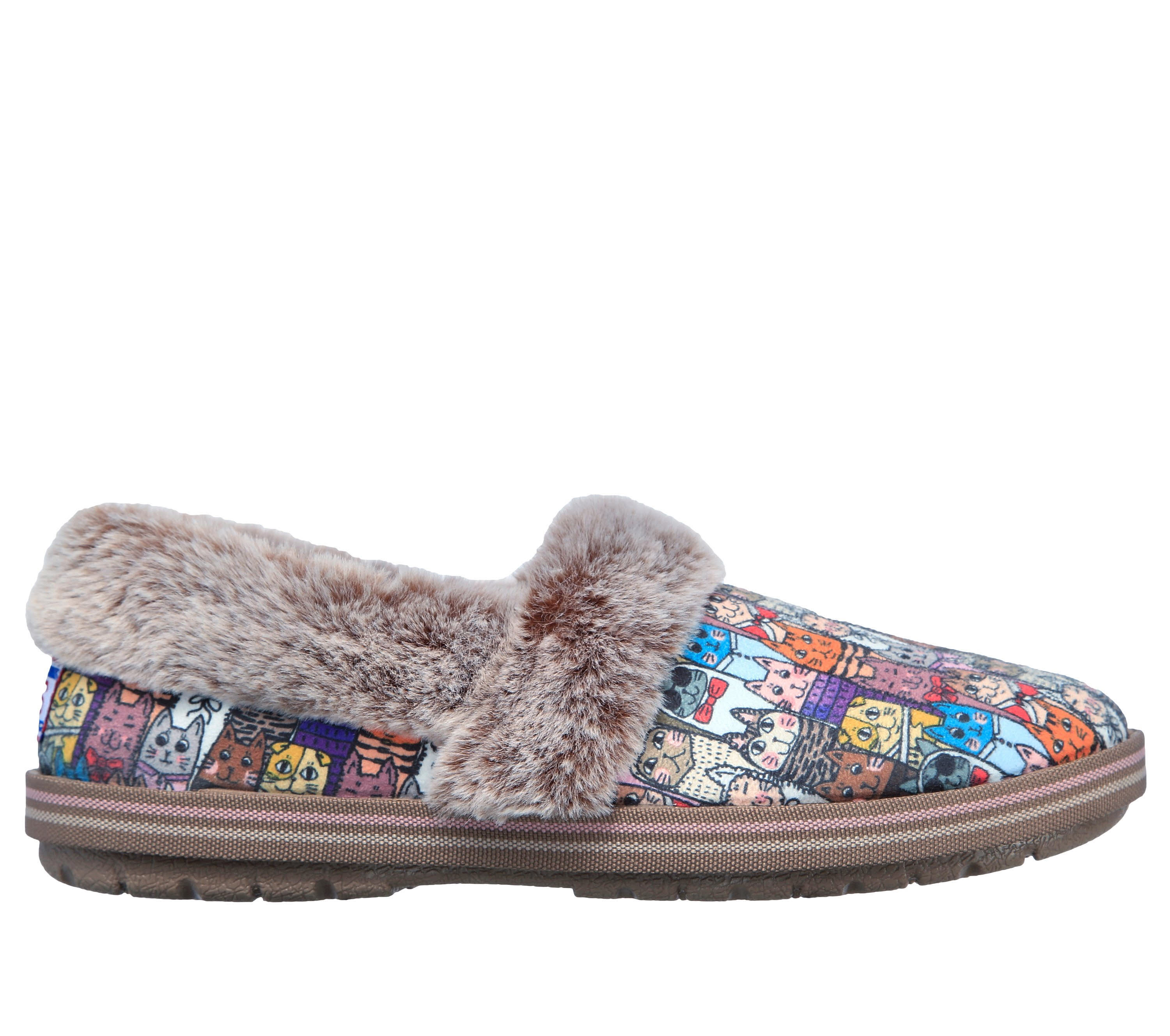 Skechers Bobs too Cozy Slipper Hausschuh Hüttenschuh Damen multicolor