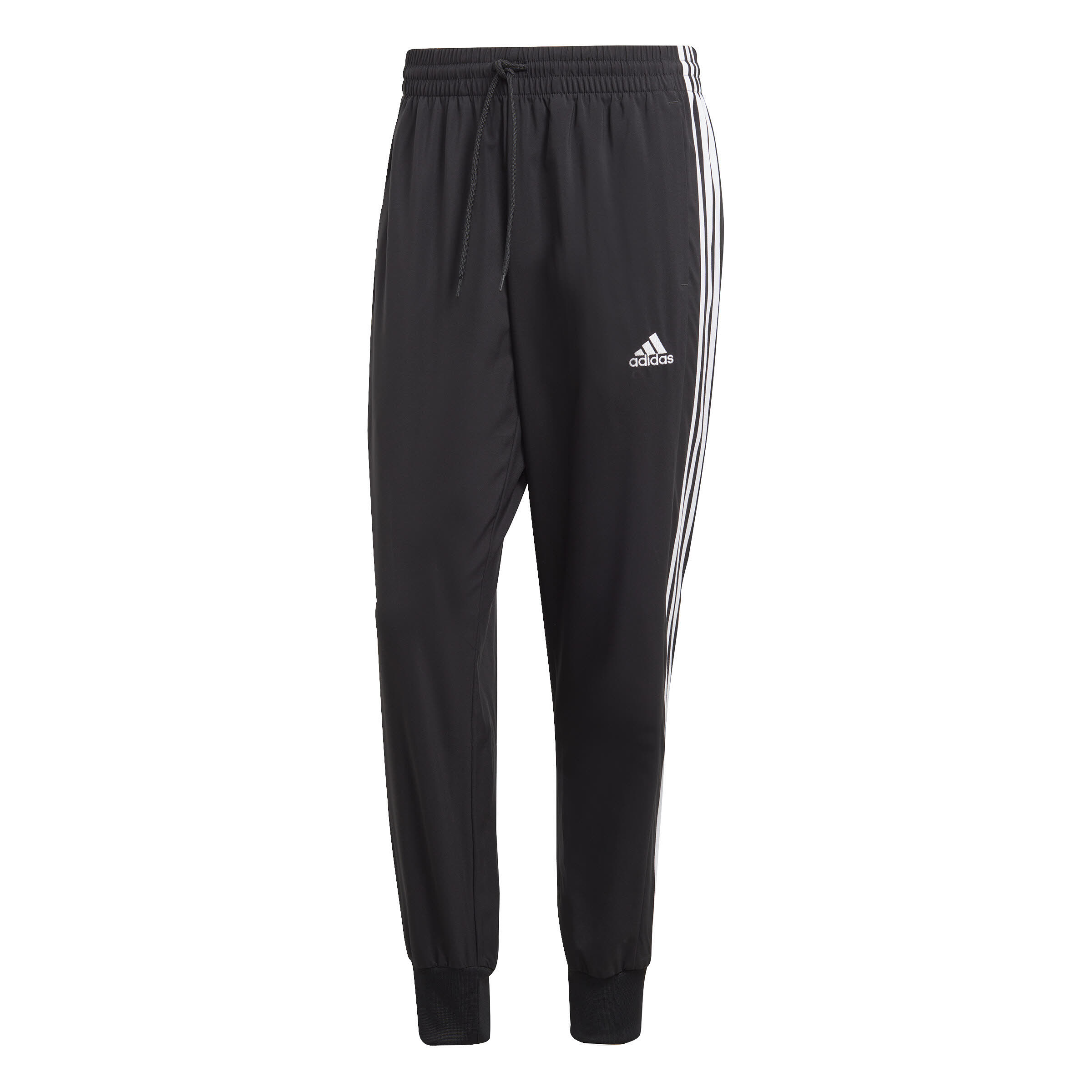 adidas AEROREADY Essentials Tapered Cuff Woven 3-Streifen Herren Jogginghose Sporthose schwarz
