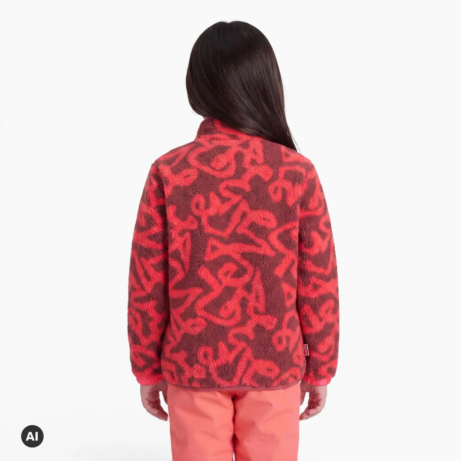 Trollkids Lyngdal Jacket Mädchen Kinder Fleecejacke rot