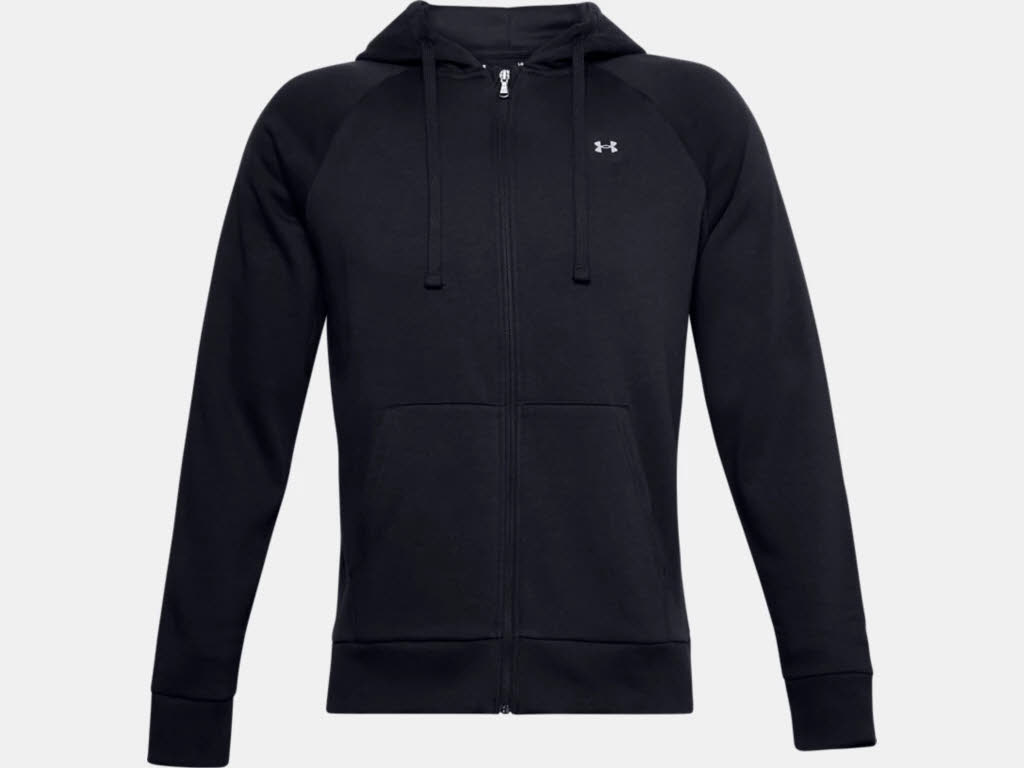 UnderArmour Rival Fleece Hoodie Training Outdoor Kapuze Herren schwarz NEU