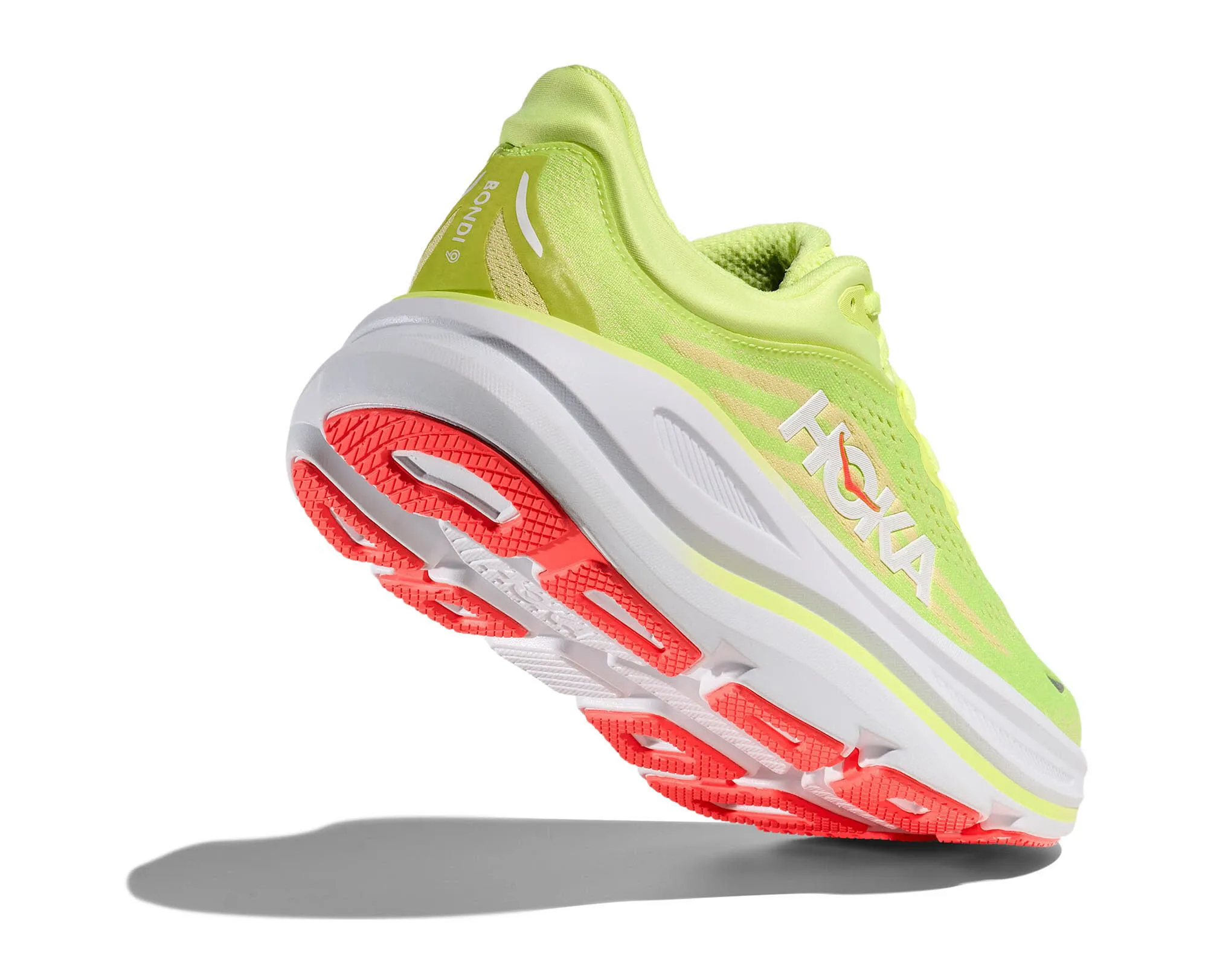 Hoka Bondi 9 Damen Laufschuhe Joggingschuhe gelb/weiß