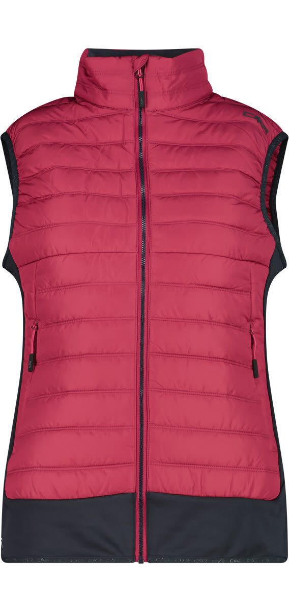CMP WOMAN VEST HYBRID Damen Loftweste ärmellos amaranto