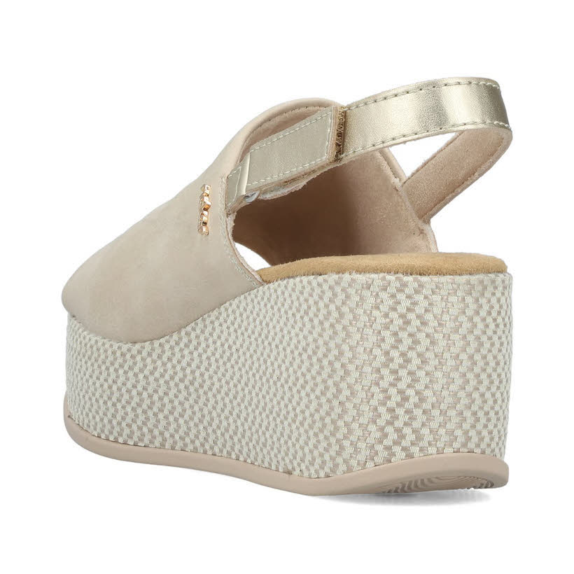 Rieker Damen Sandalen Sandaletten beige