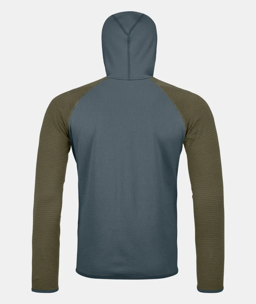 Ortovox Fleece Hoodie Fleecejacke Herren grau