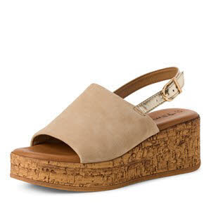 Tamaris Ledersandalette Damen beige