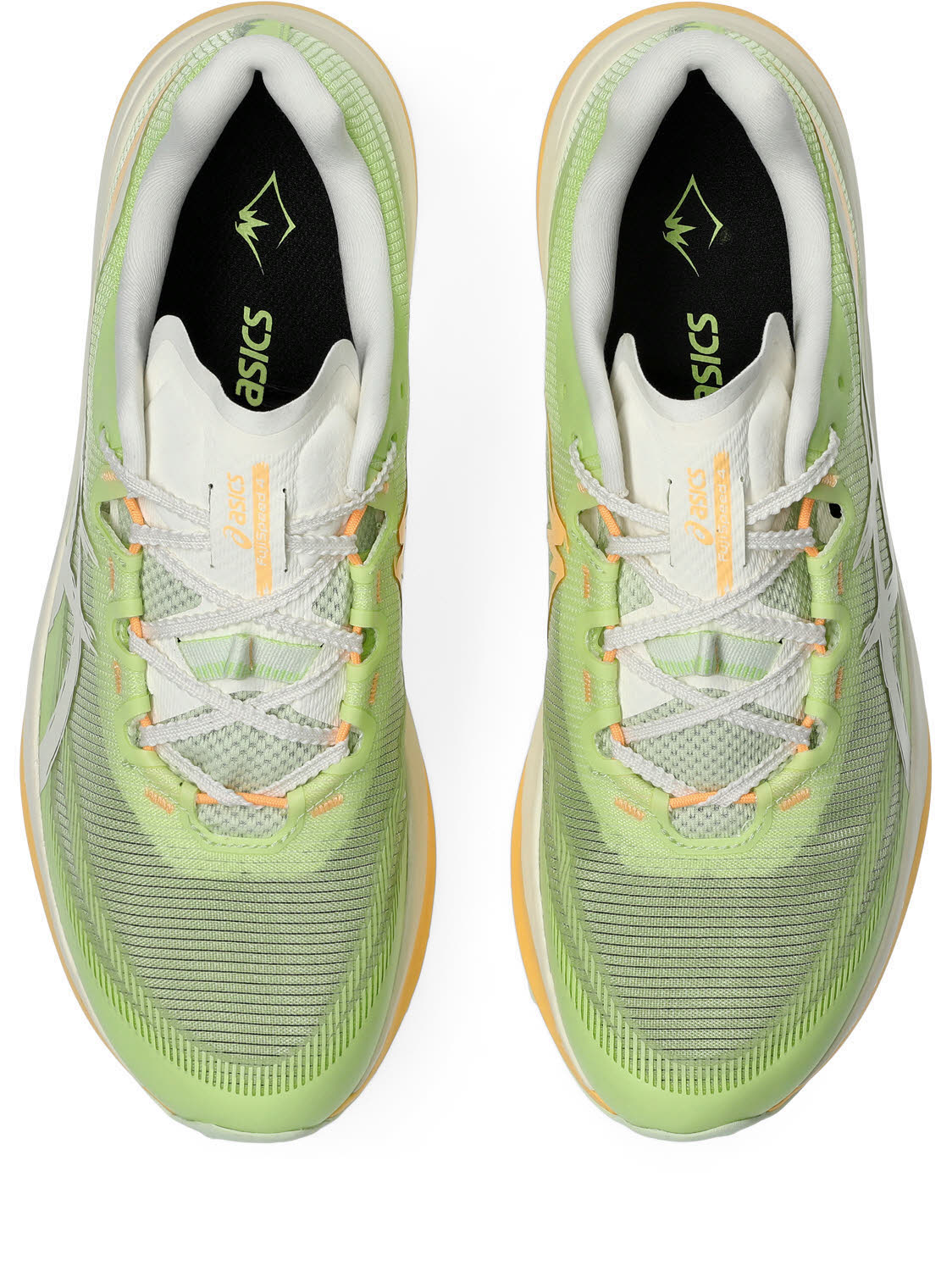 Asics FUJISPEED 4 Herren Joggingschuhe Laufschuhe lime green/cream