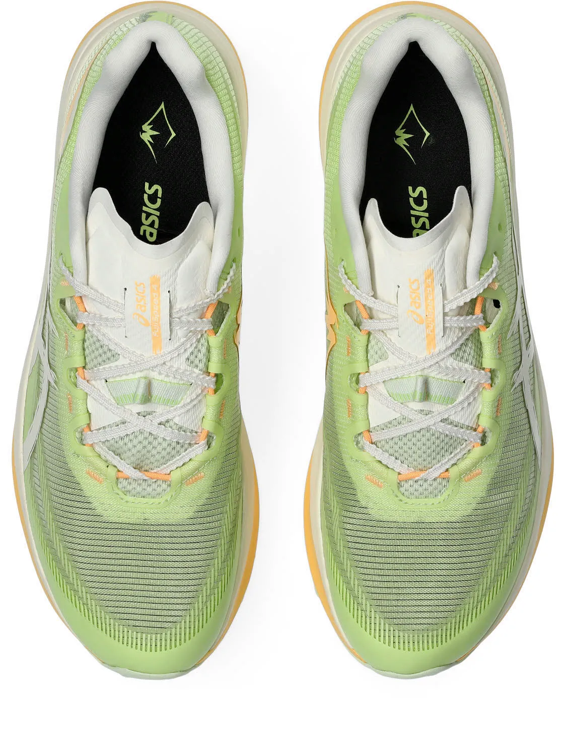 Asics FUJISPEED 4 Herren Joggingschuhe Laufschuhe lime green/cream