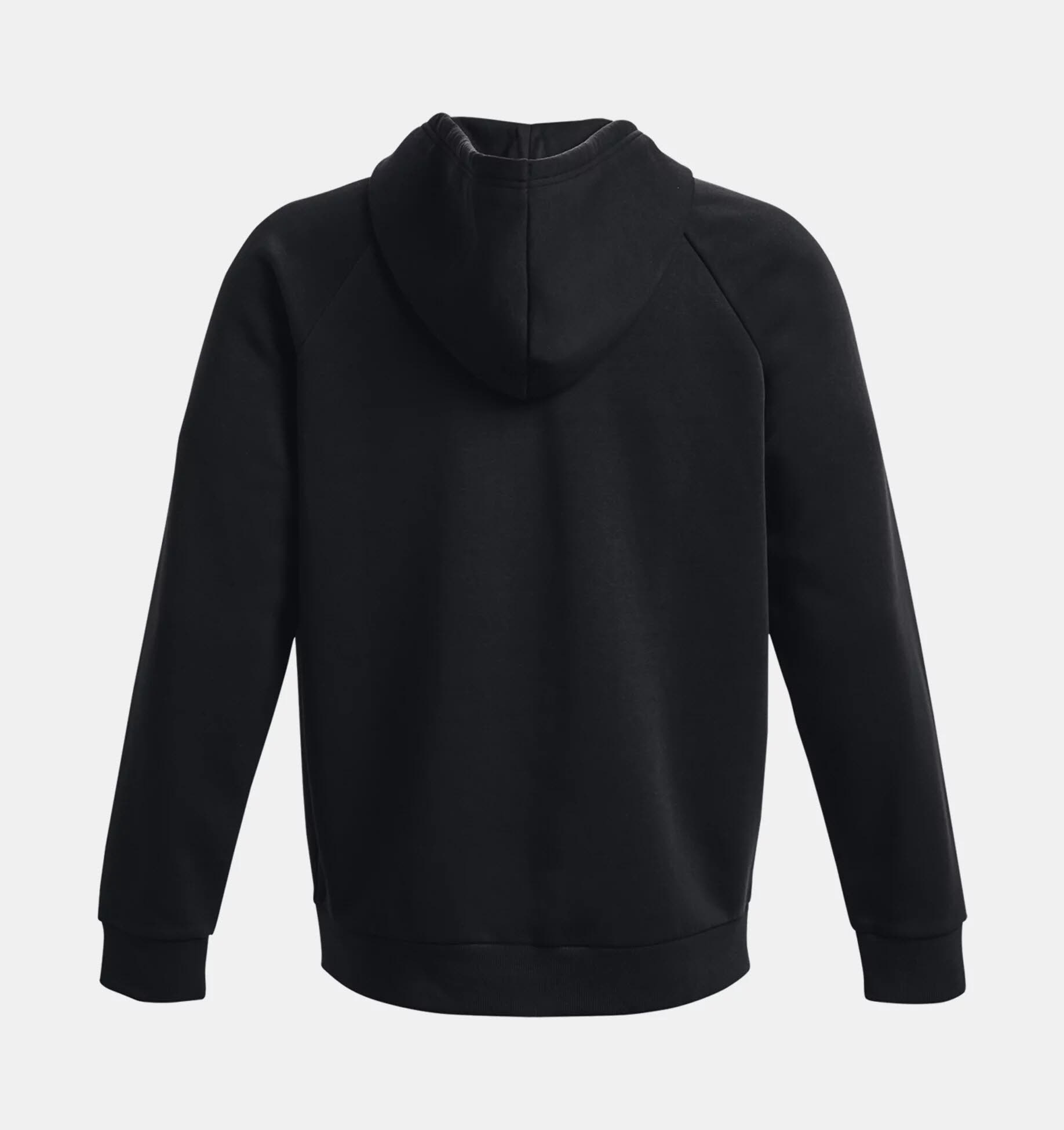 Under Armour Rival Fleece FZ Hoodie Herren Kapuzenjacke Trainingsweste schwarz NEU