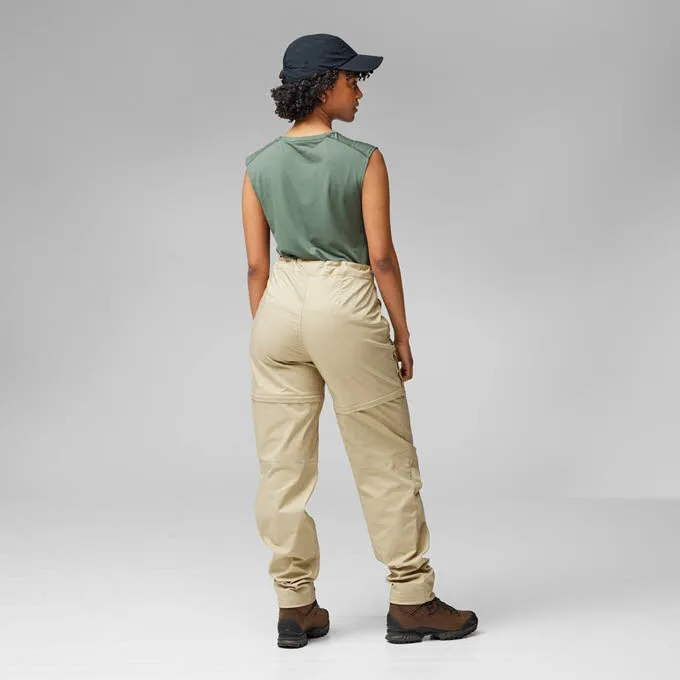 Fjällräven Abisko Hike Damen Zip-off-Hose Wanderhose beige