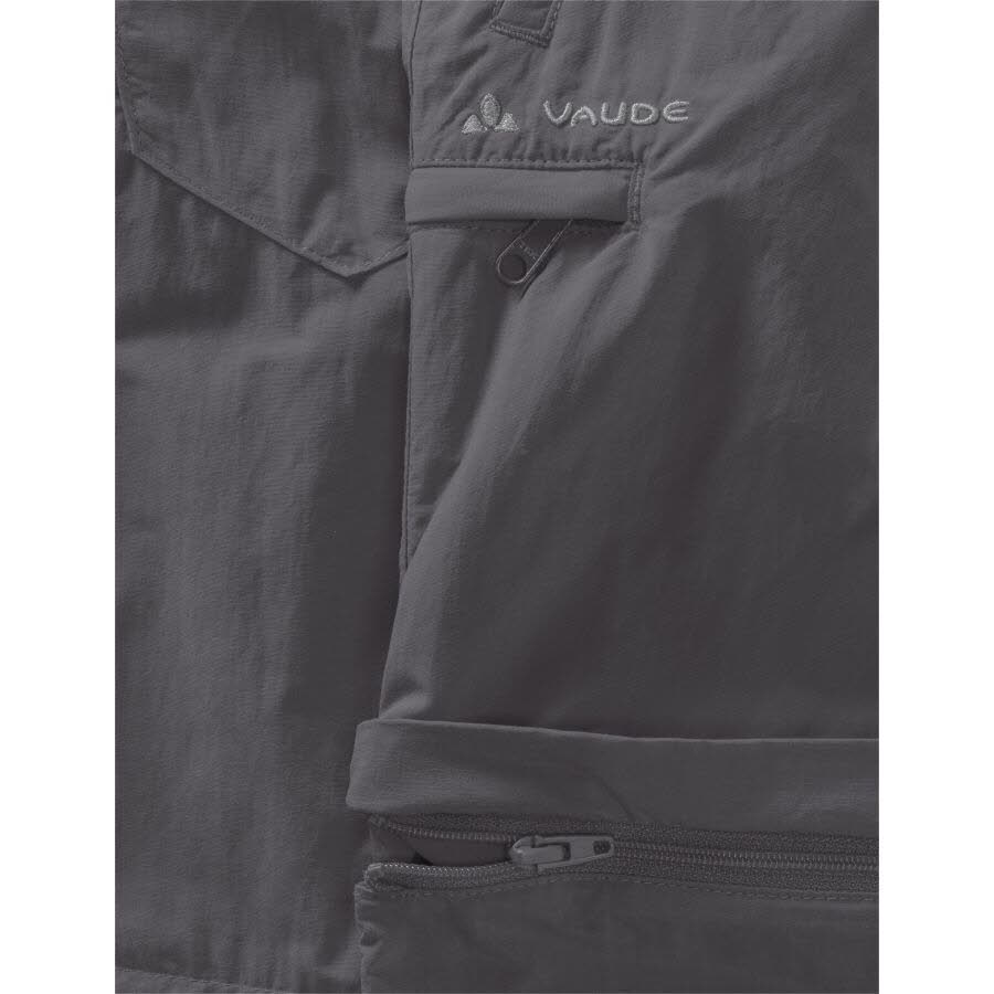 Vaude Detective Antimos Jungen Zip-Off-Hose Wanderhose grau