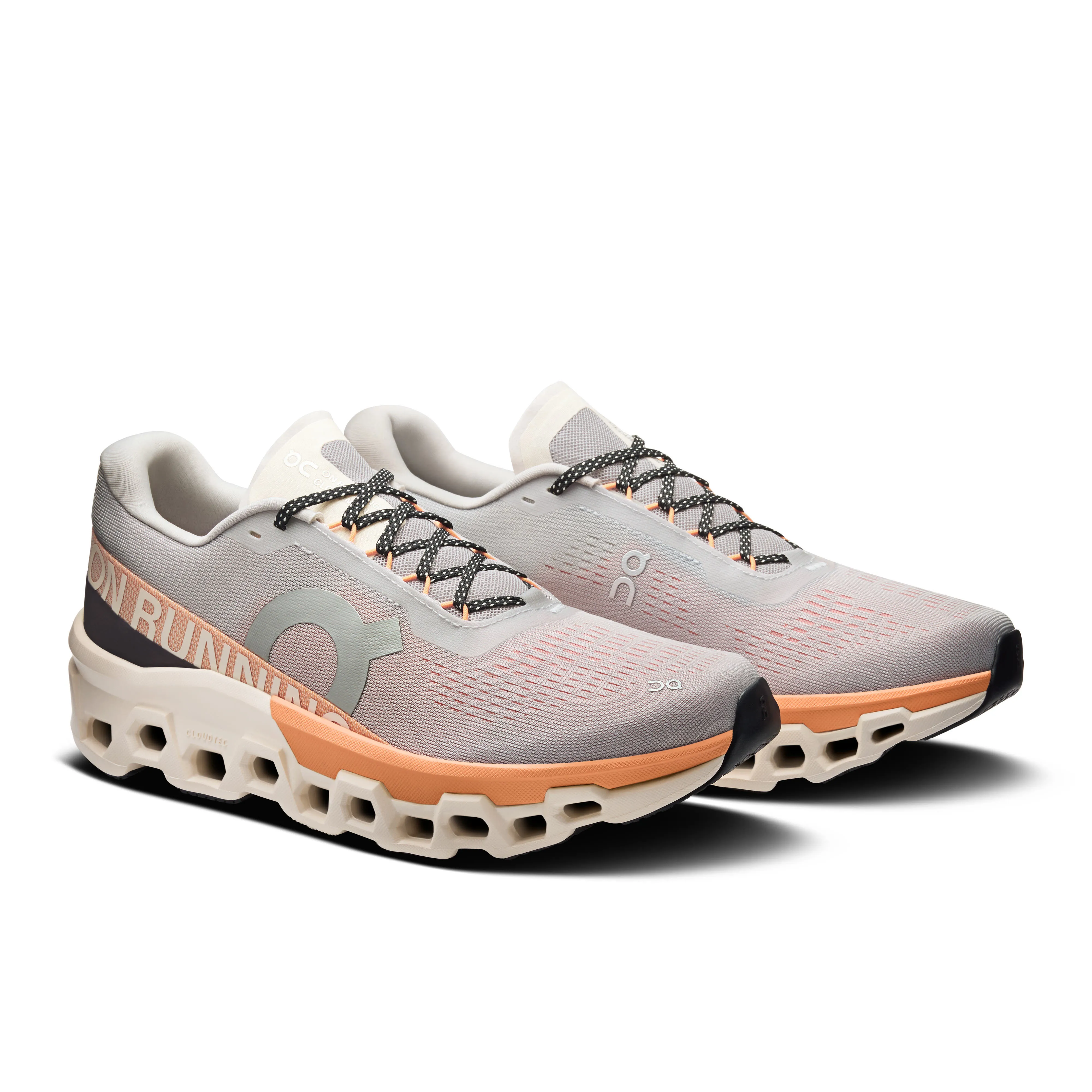 ON Cloudmonster 2 Herren Jogingschuhe Laufschuhe glacier/tangerine