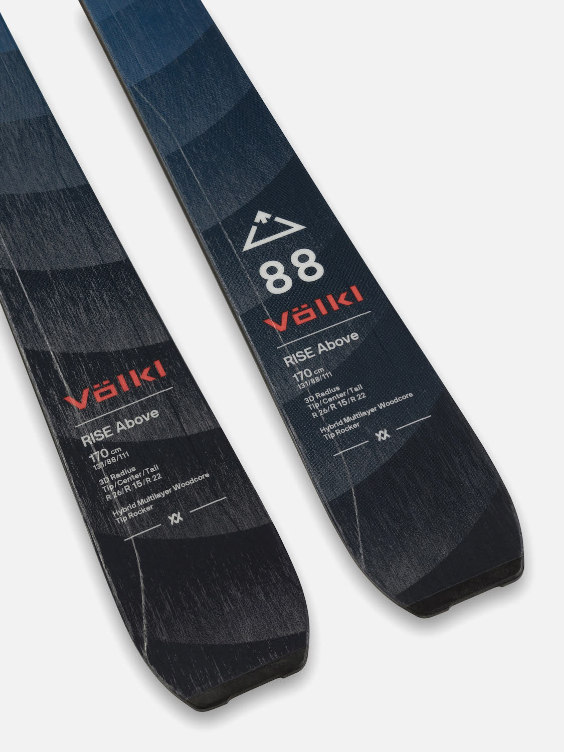 Völkl RISE ABOVE 88 FLAT Tourenski OHNE Bindung u. Fell Fortgeschr. blau NEU