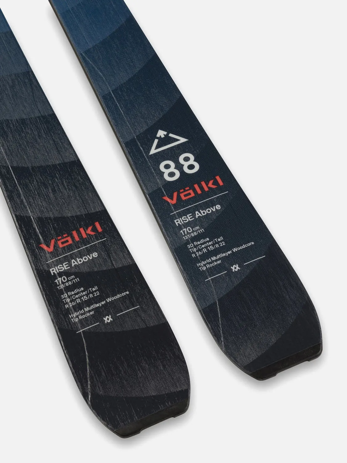 Völkl RISE ABOVE 88 FLAT Tourenski OHNE Bindung u. Fell Fortgeschr. blau NEU