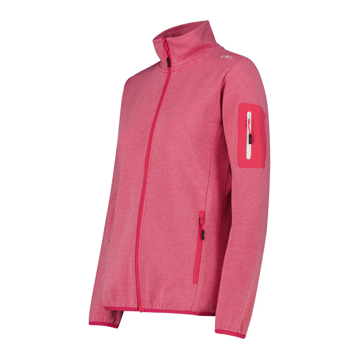 CMP WOMAN JACKET Damen Fleecejacke Outdoorjacke magenta/bianco
