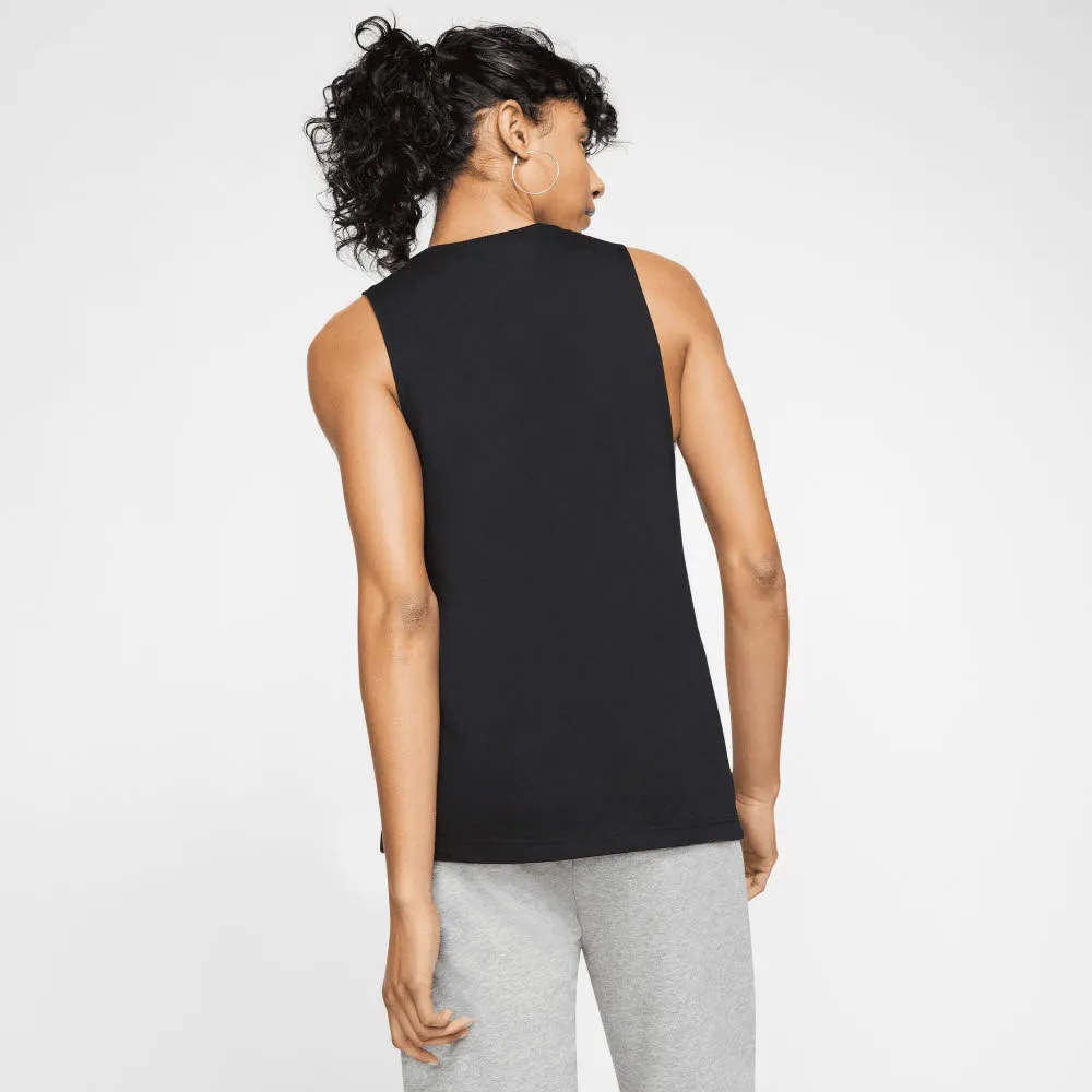 NIKE SPORTSWEAR WOMEN"S MUSCLE Damen Tanktop schwarz/weiß
