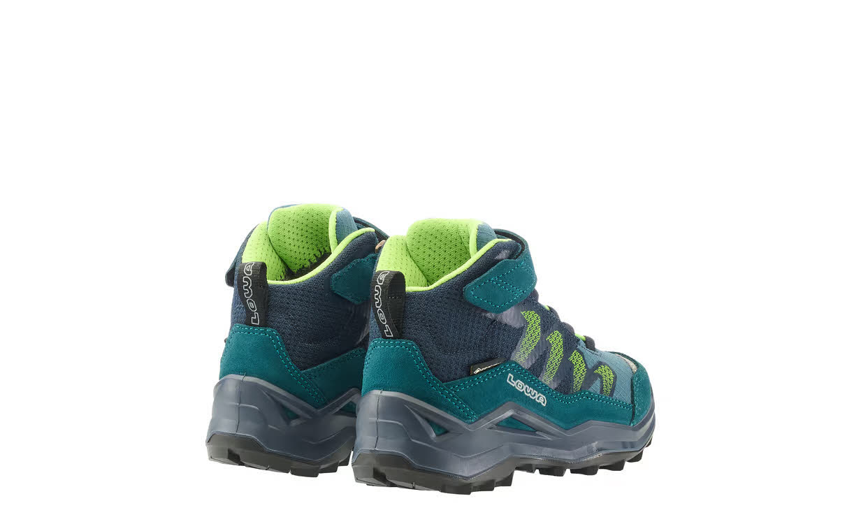 Lowa MADDOX PRO GTX MID VC JR Kinder Wanderschuhe Trekkingschuhe petrol/limone