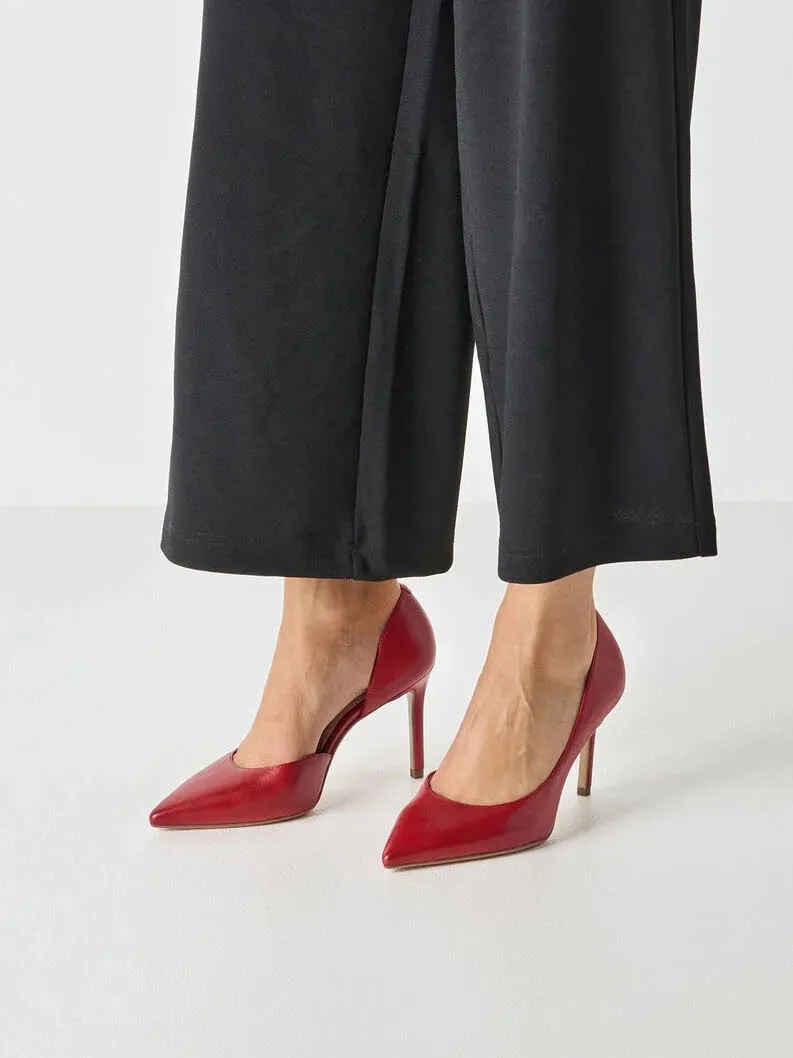 Tamaris Lederpumps Damen rot