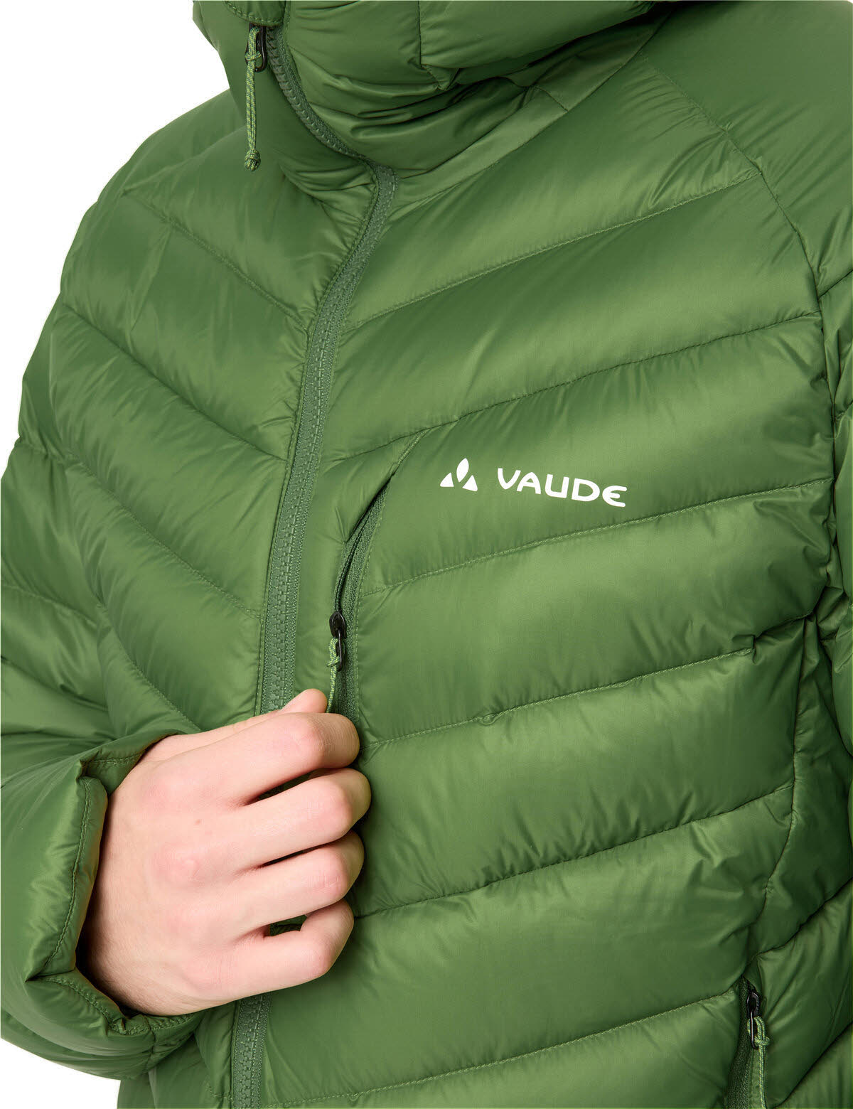 Vaude Monviso Herren Daunenjacke Kapuzenjacke Winterjacke thyme