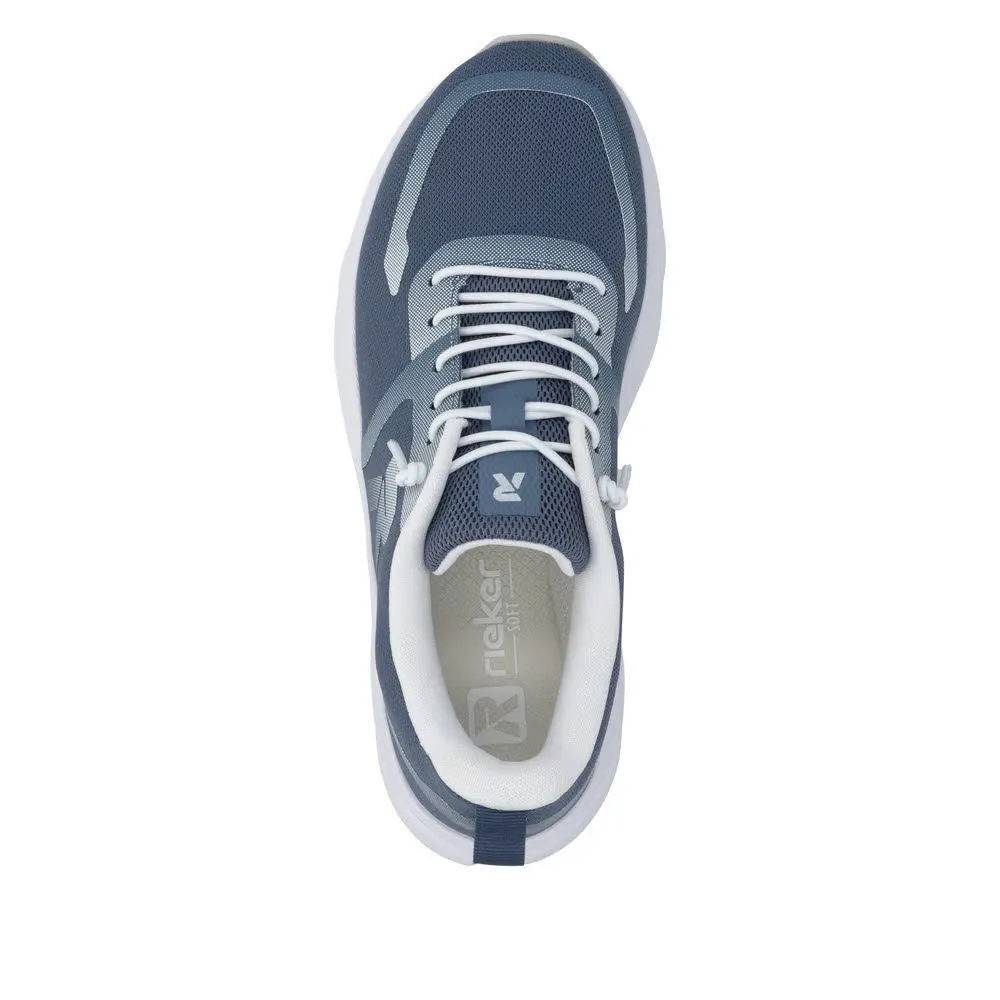 Rieker Stratfort Damen Sneaker Freizeitschuh blau