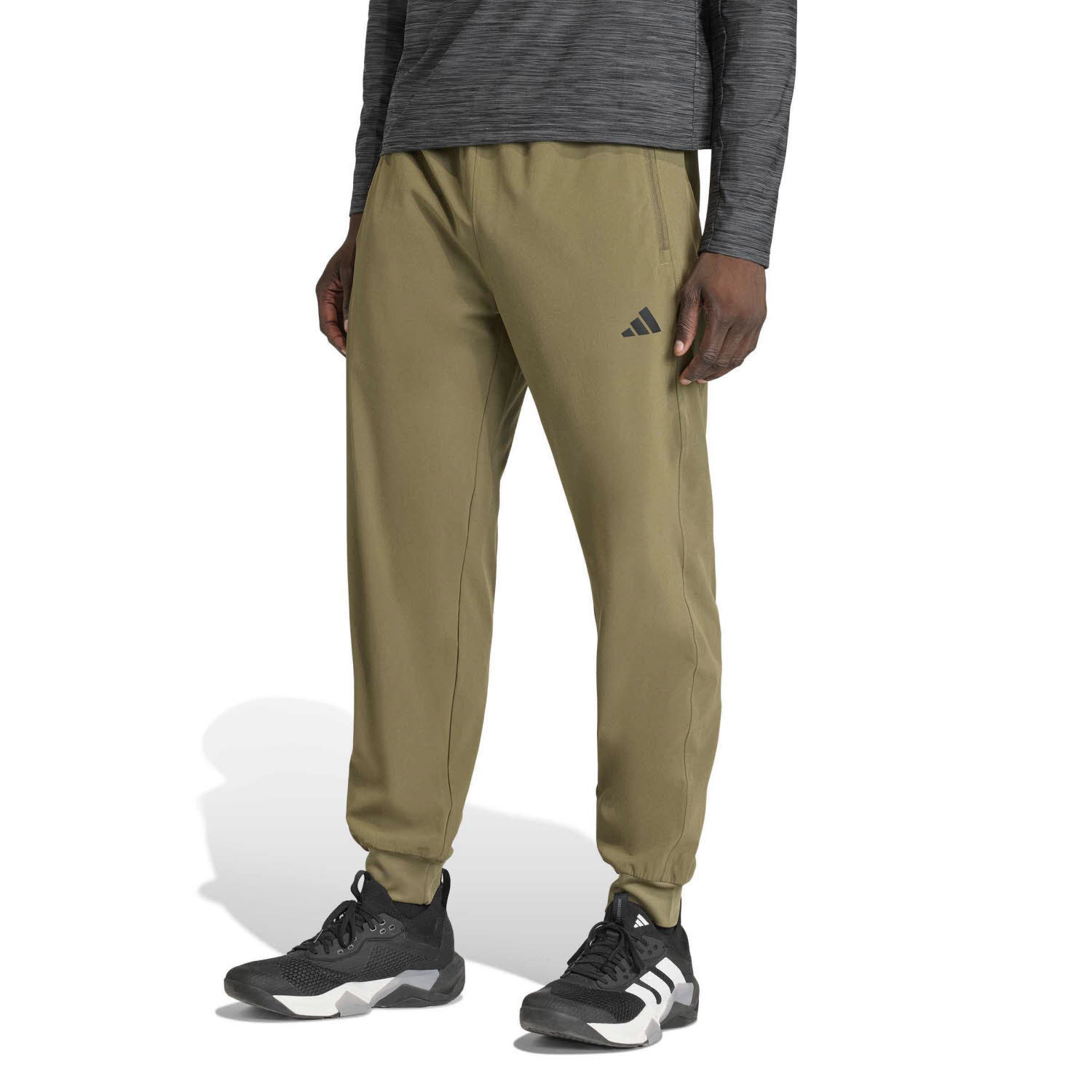 adidas Workout Essentials Flex Woven Herren Jogginghose Sporthose grün