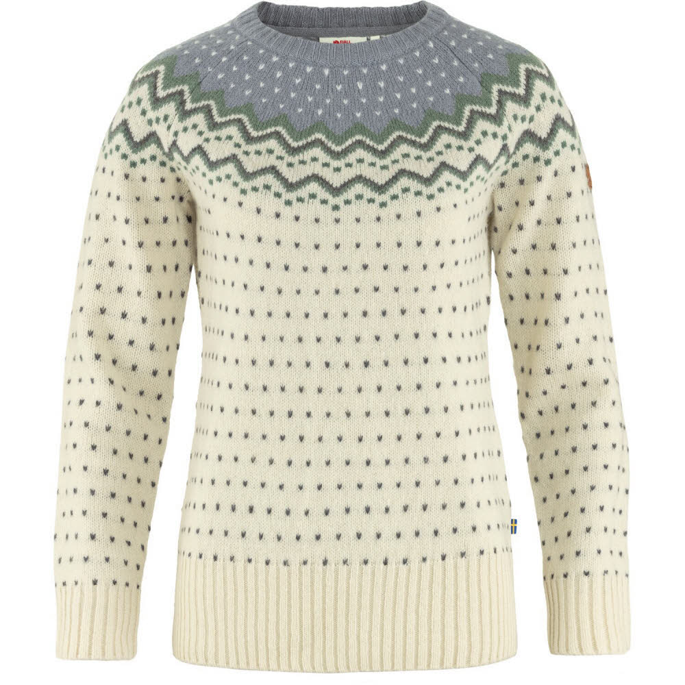 Fjällräven Övik Knit Damen Wollsweater weiß