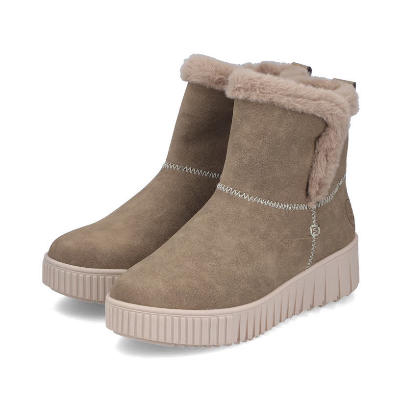 Rieker Damen Stiefelette Kurzstiefel steppe/fango