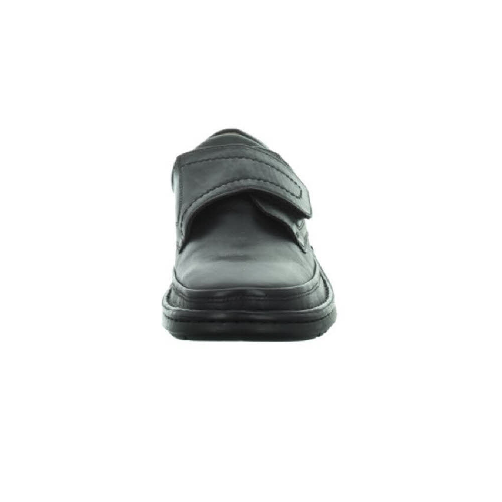 Longo Slipper Herren Klettschuhe Lederschuh Freizeit Outdoor modisch schwarz NEU