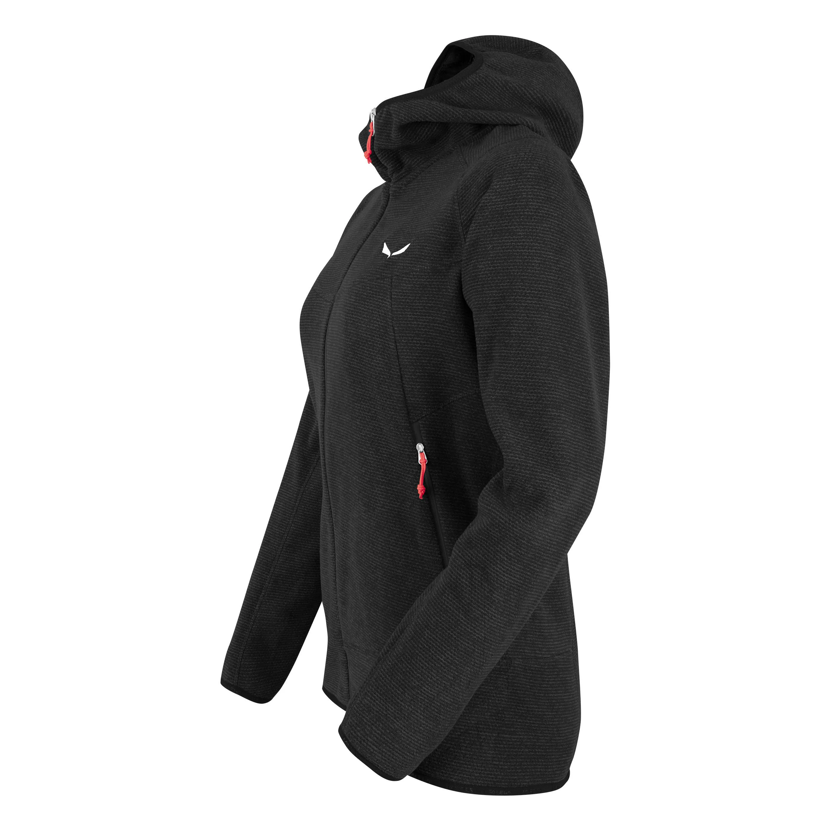 Salewa NUVOLO PL W JACKET Fleecejacke Kapuzenjacke Damen schwarz