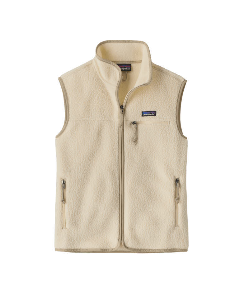 Patagonia Retro Pile Vest Damen Fleeceweste ärmellos beige