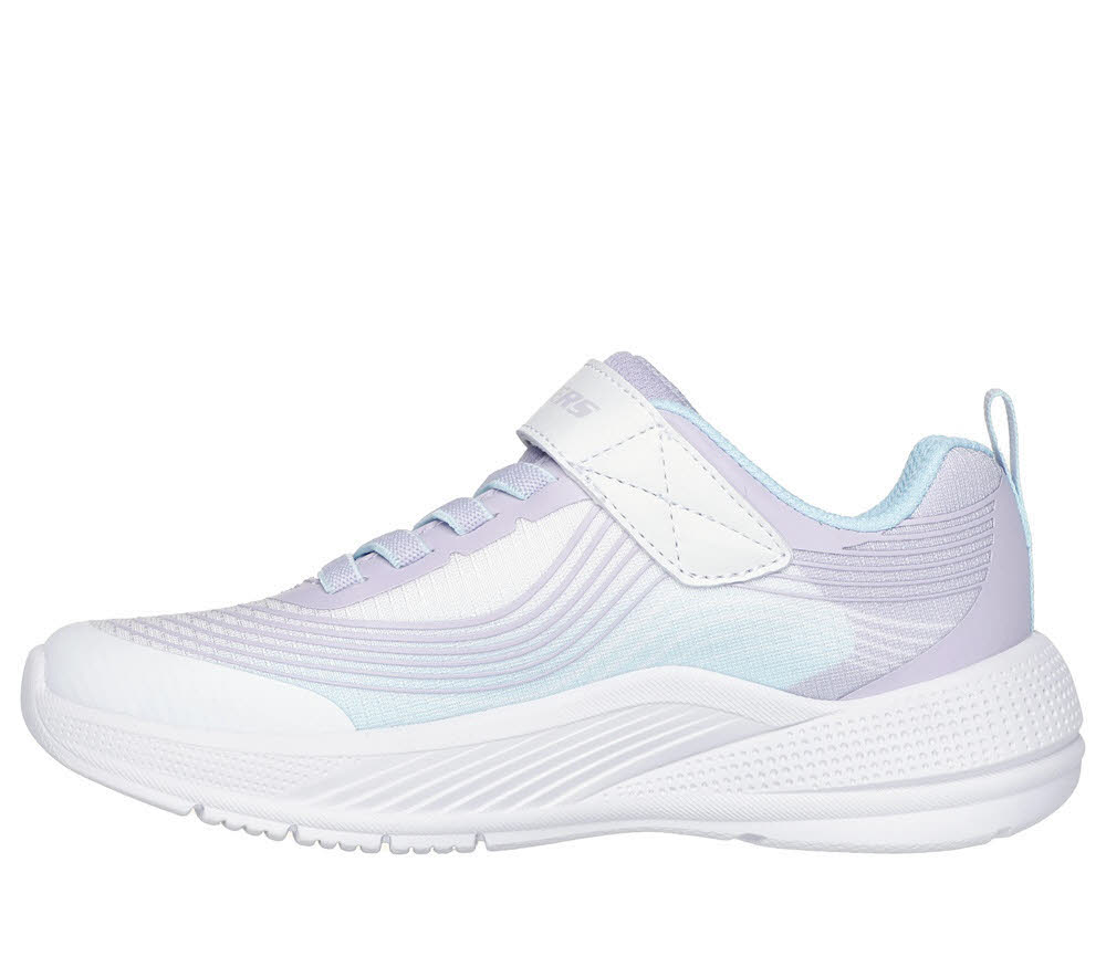 Skechers Microspec Advance Kinder Mädchen Sneaker Halbschuh lila weiß
