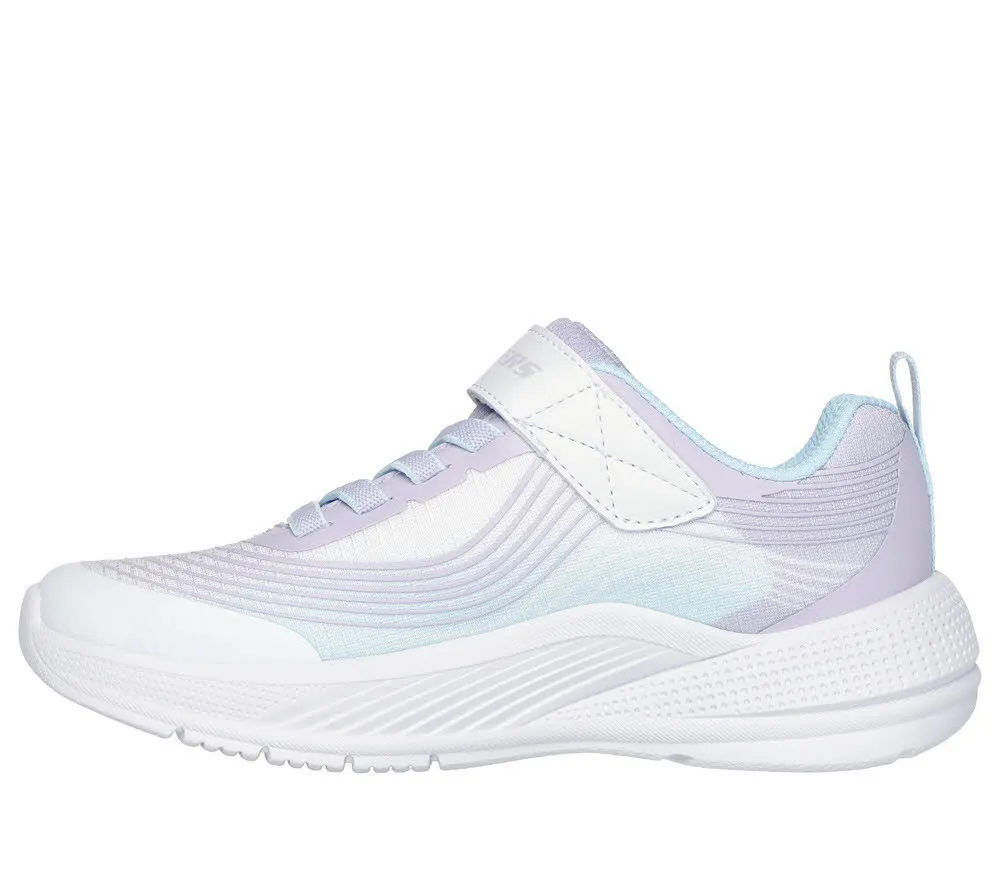 Skechers Microspec Advance Kinder Mädchen Sneaker Halbschuh lila weiß