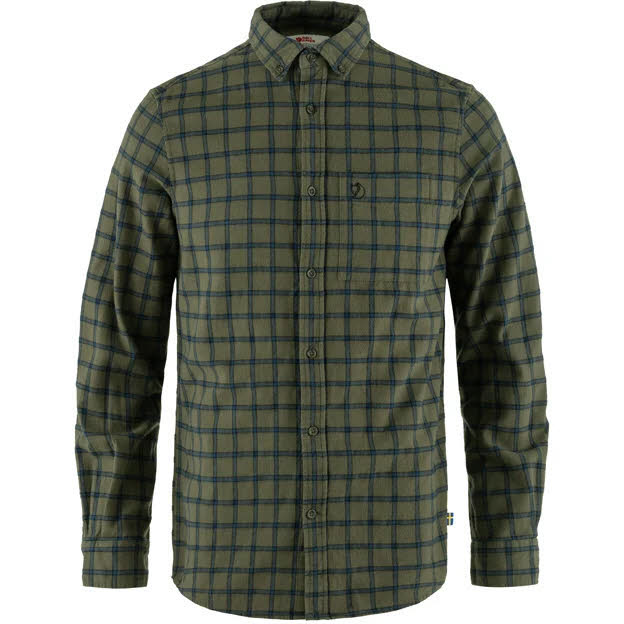 Fjällräven Övik Flannel Shirt Hemd Herren grün