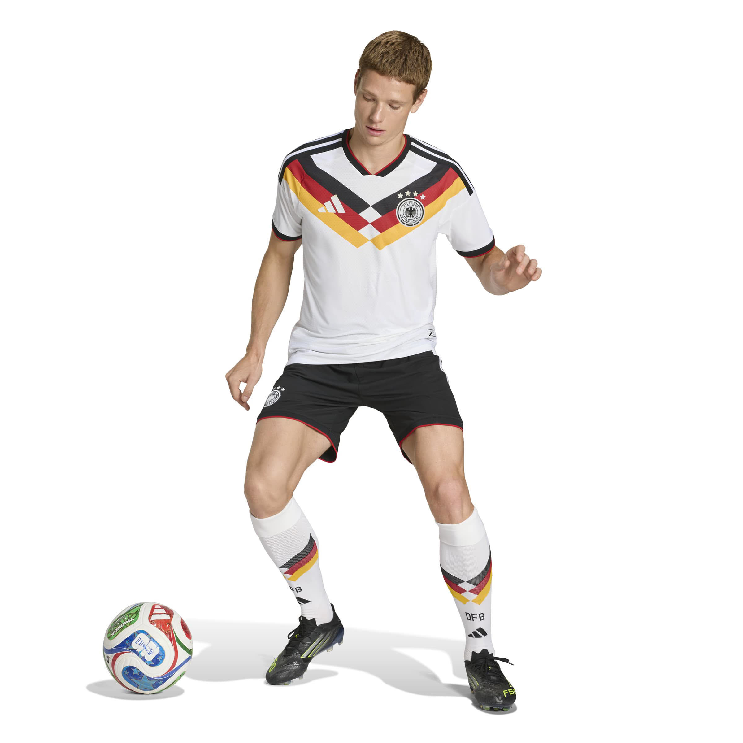 adidas DFB Deutschland 26 Authentic Heimtrikot Herren weiß